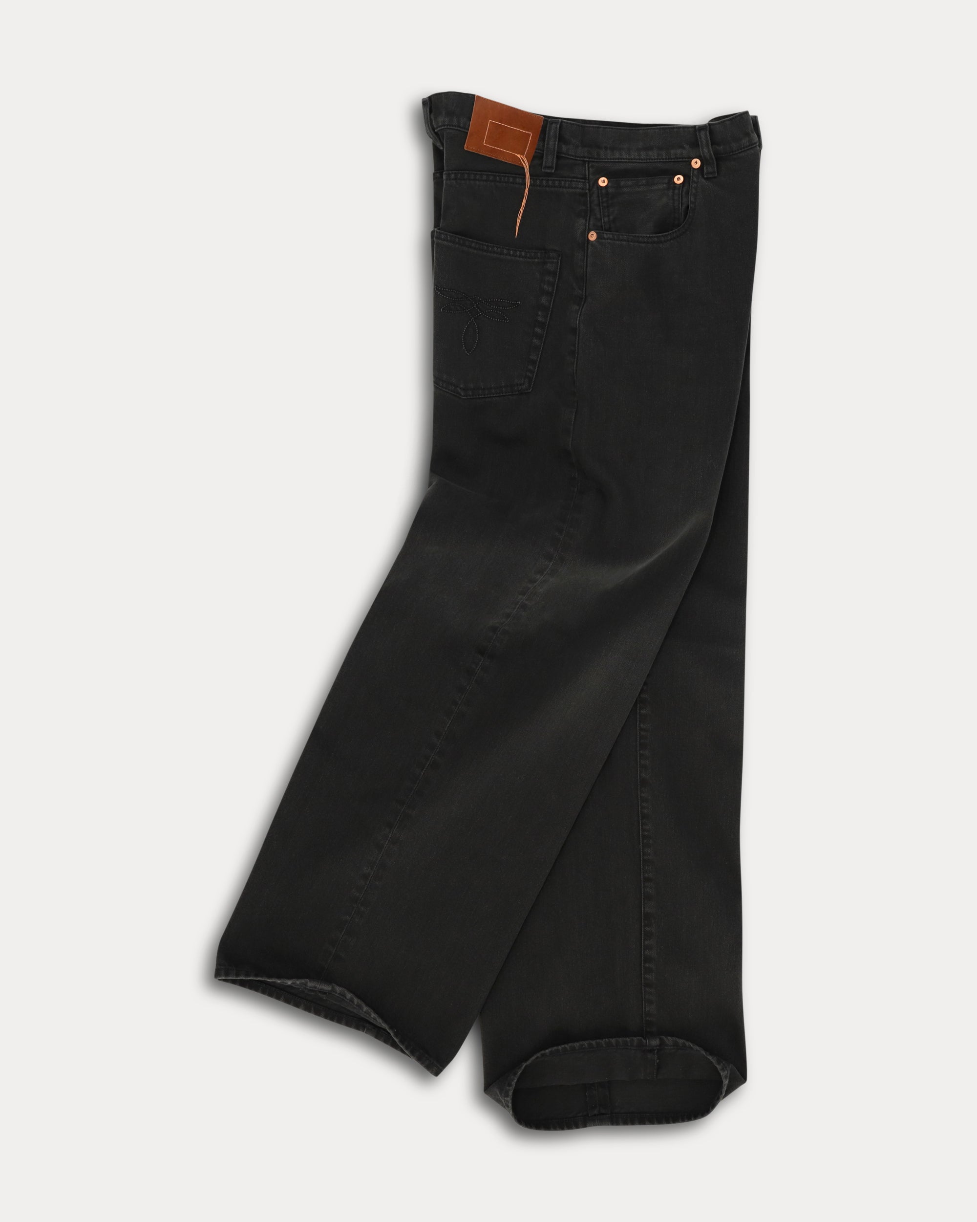 Jaron Wide Leg Trousers in Cotton Bull