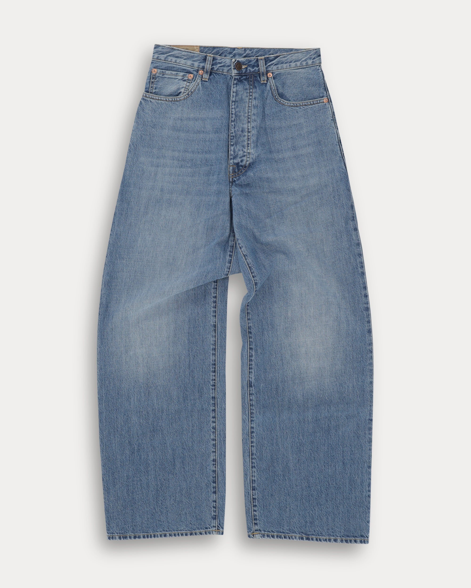 Jaron Wide Leg Denim Pants Bleach Wash