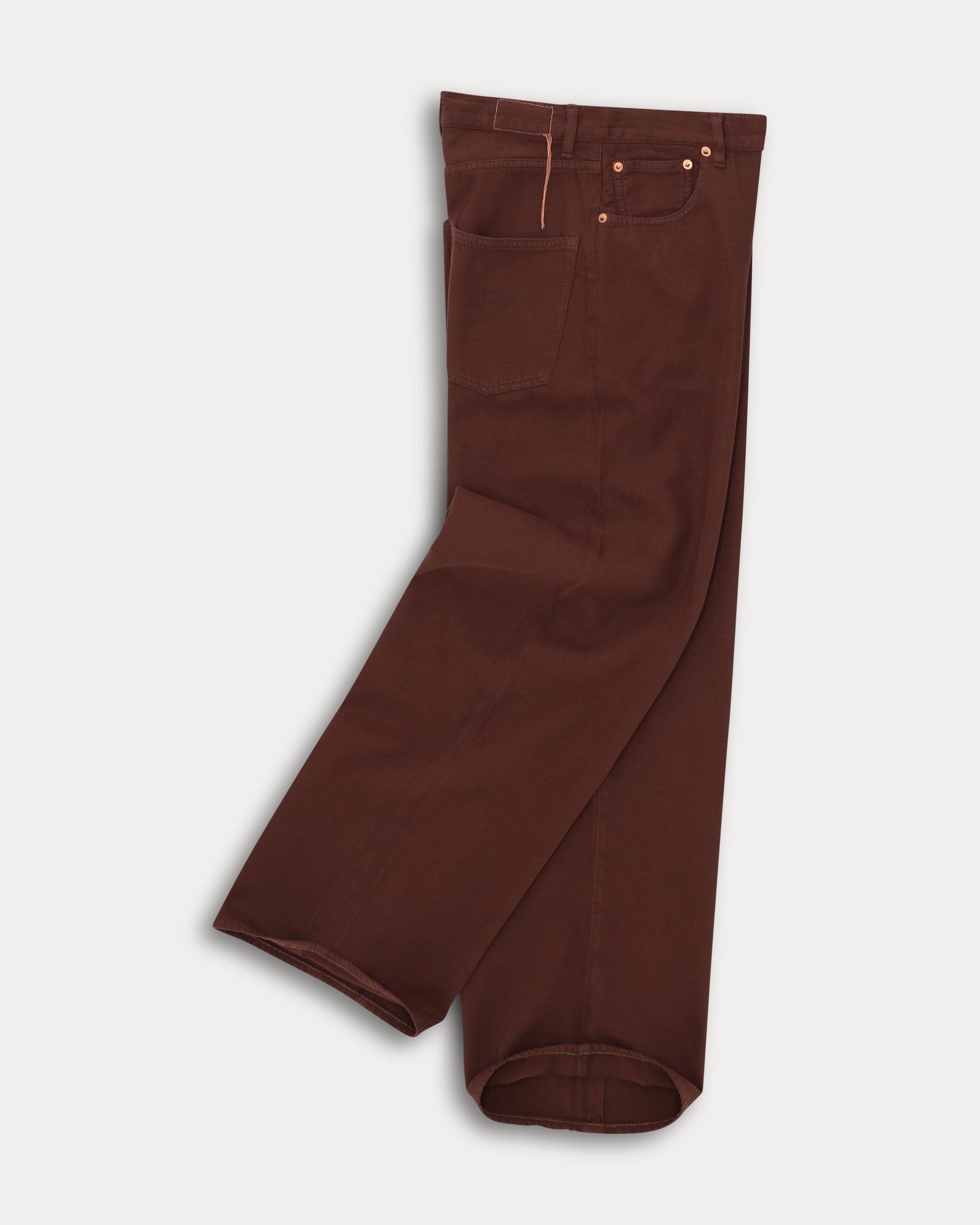 Jaron Pantaloni Gamba Ampia Lana E Cotone