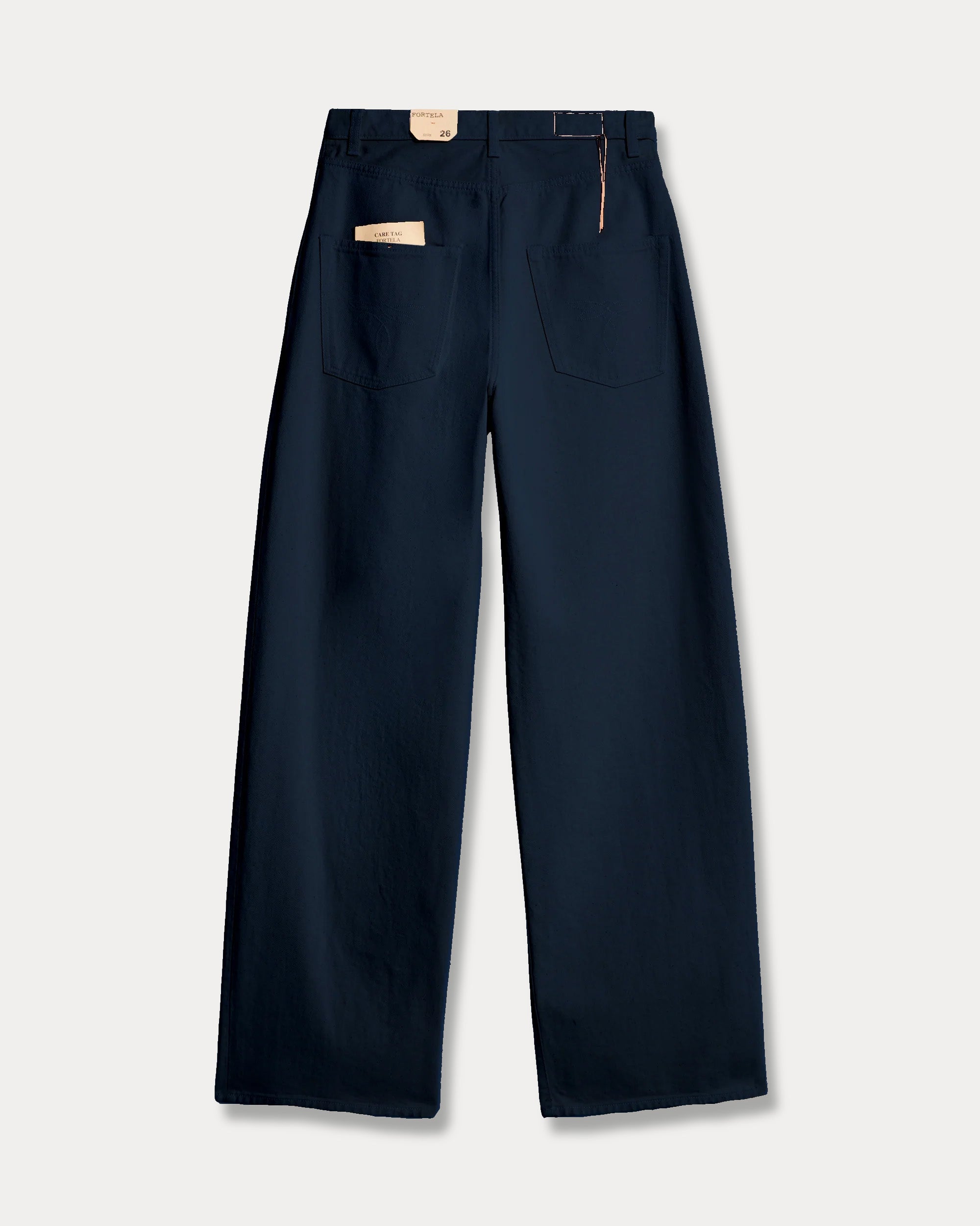 Jaron Pantaloni Gamba Ampia In Bull Di Cotone