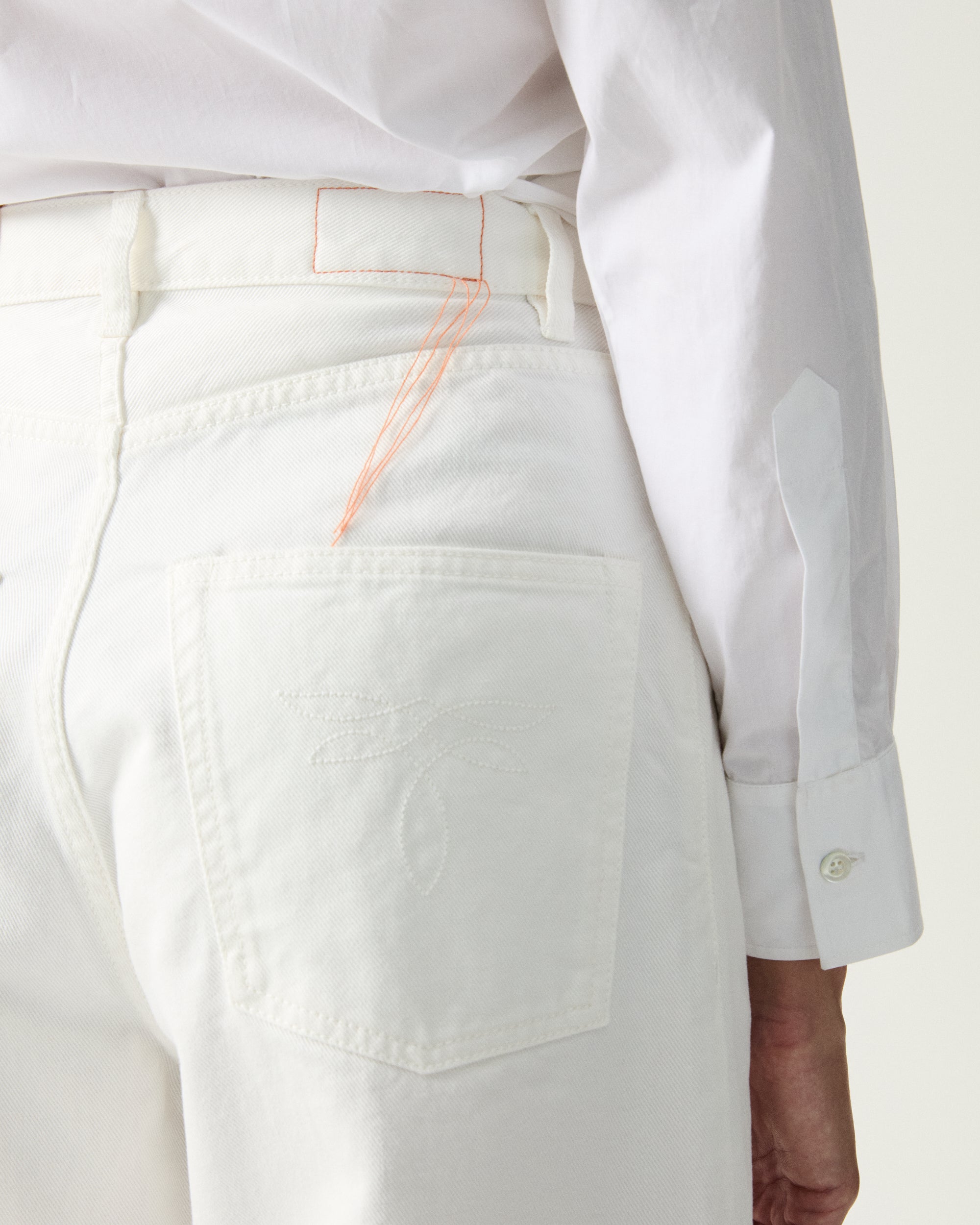 Jaron Pantaloni Gamba Ampia In Bull Di Cotone