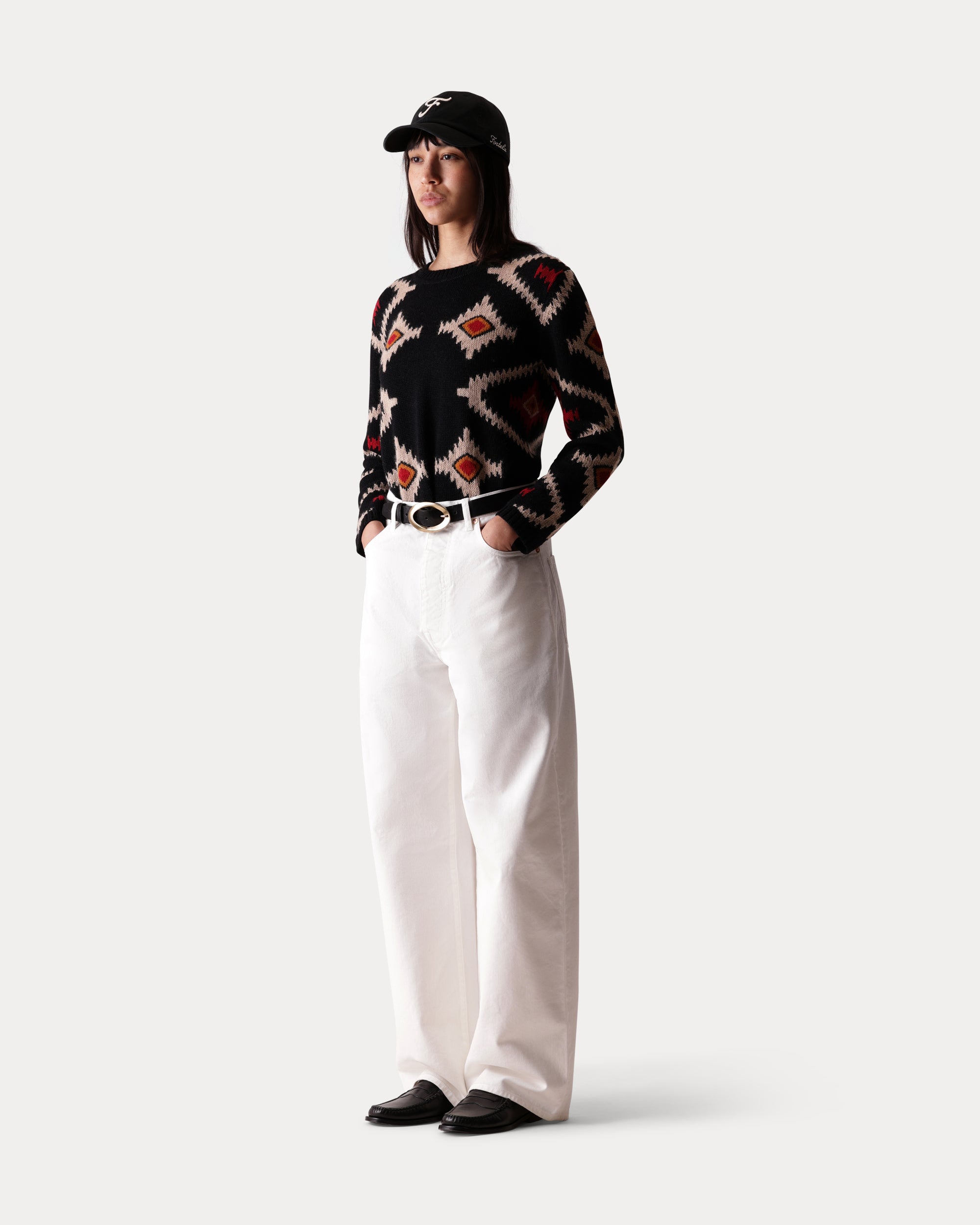 Jaron Wide Leg Cotton Bull Pants