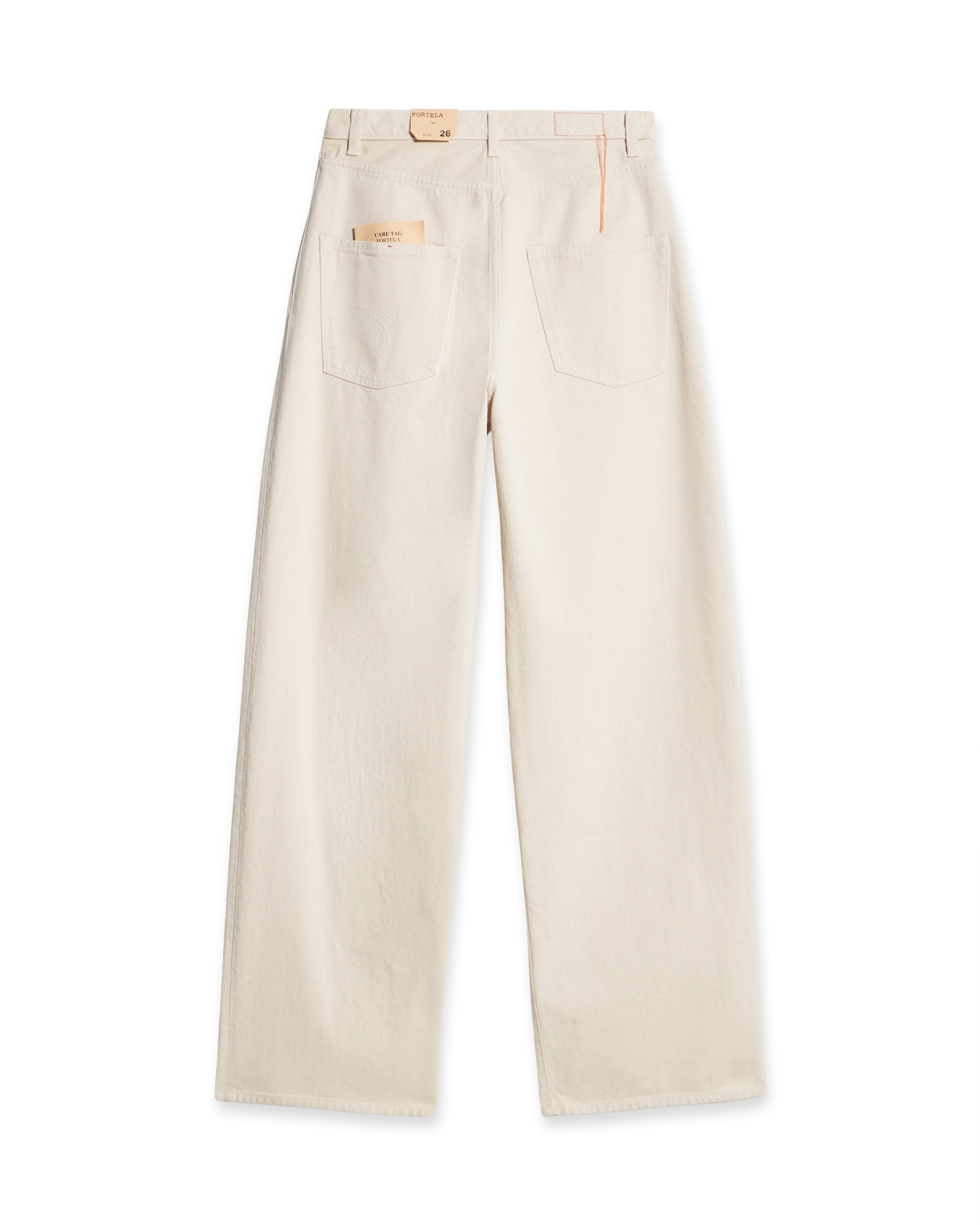 Jaron Pantaloni Gamba Ampia In Bull Di Cotone