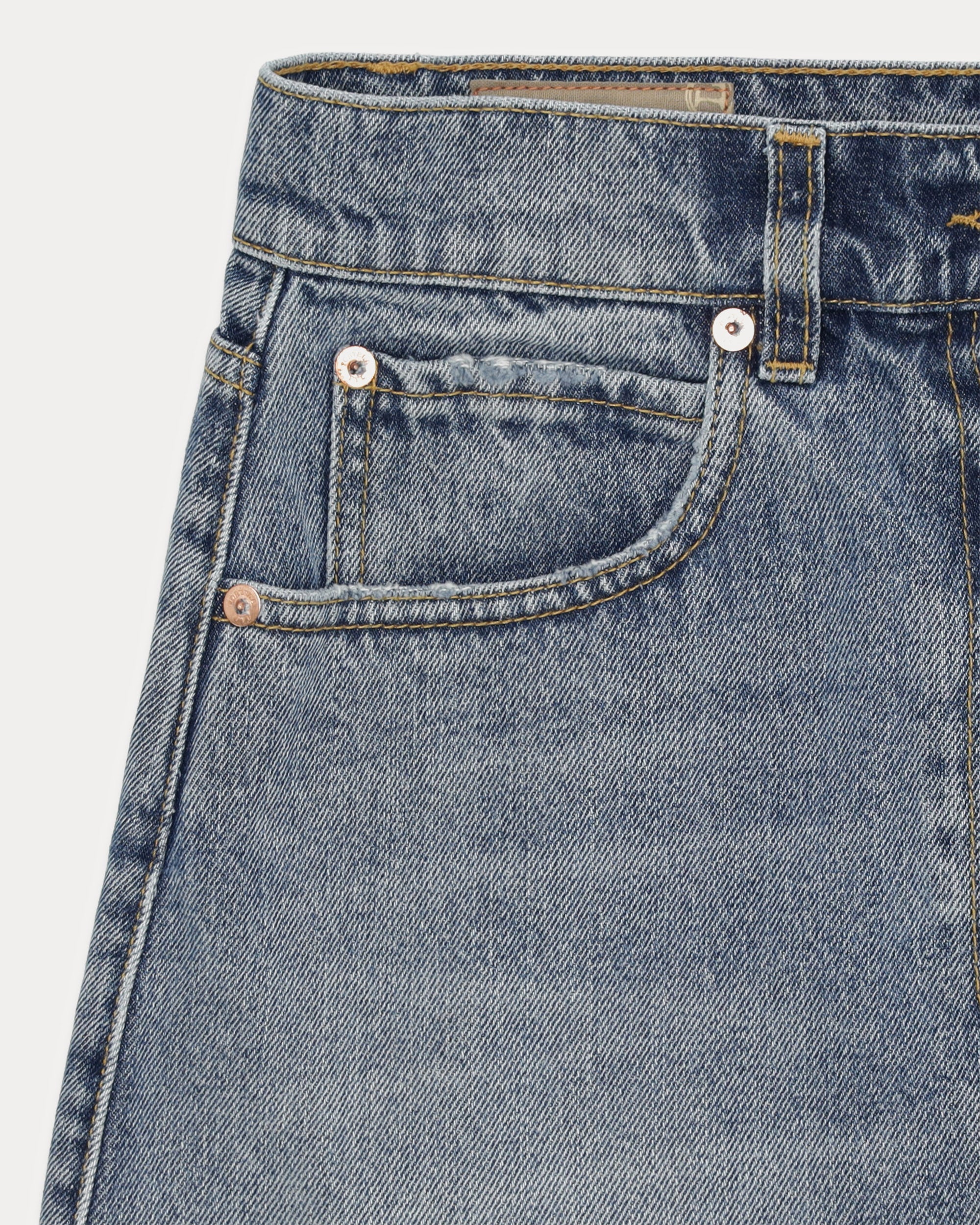 Jeraldine Mini Gonna in Denim