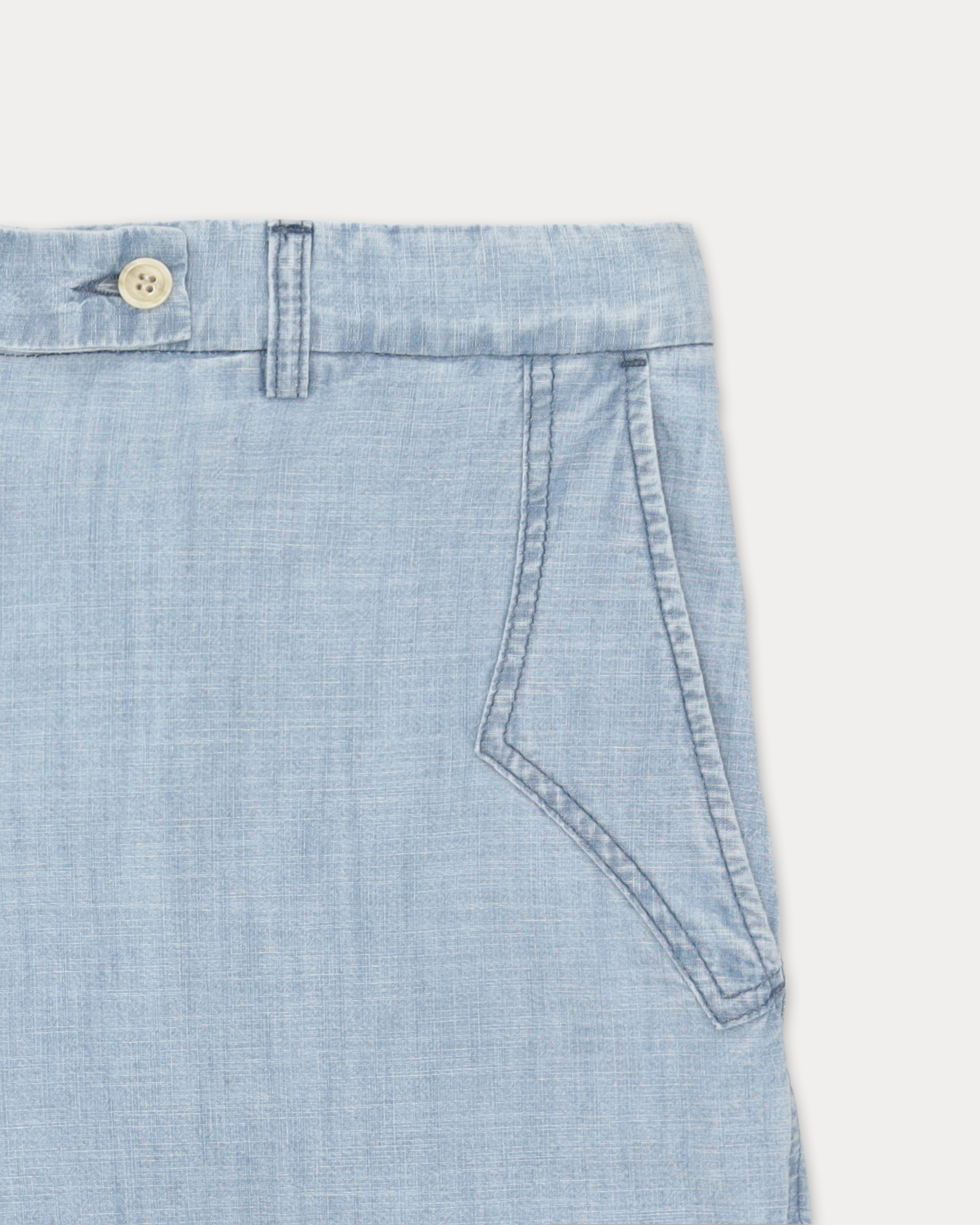 Jelene Pantaloni In Chambray Custom Wash