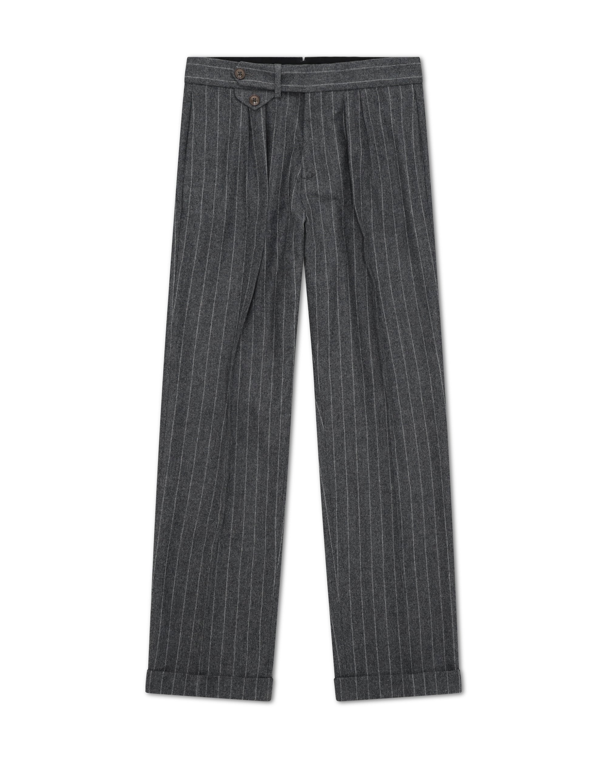 Jem Pinstripe Virgin Wool Trousers with Pences