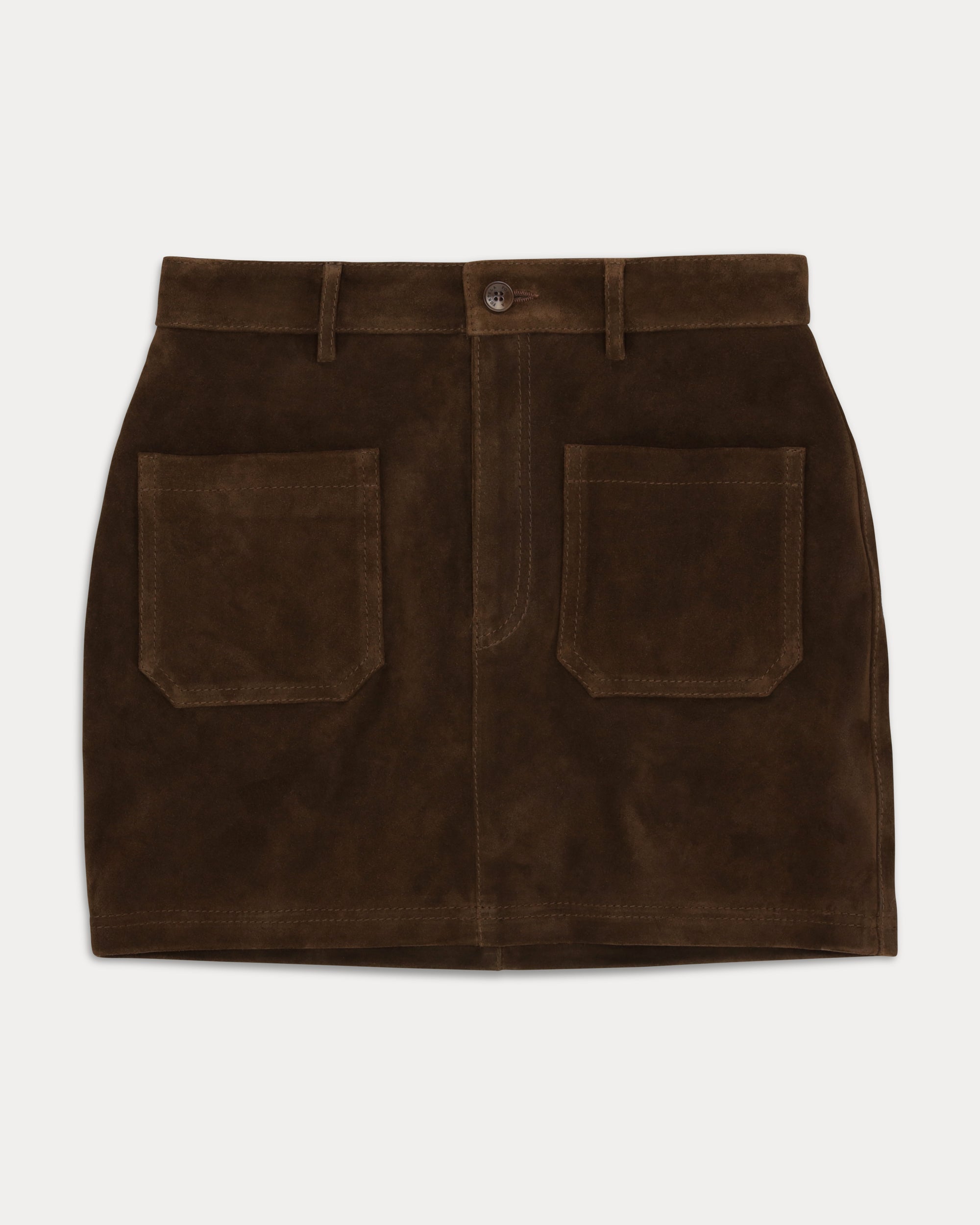 Jenny Mini Gonna in Pelle Scamosciata