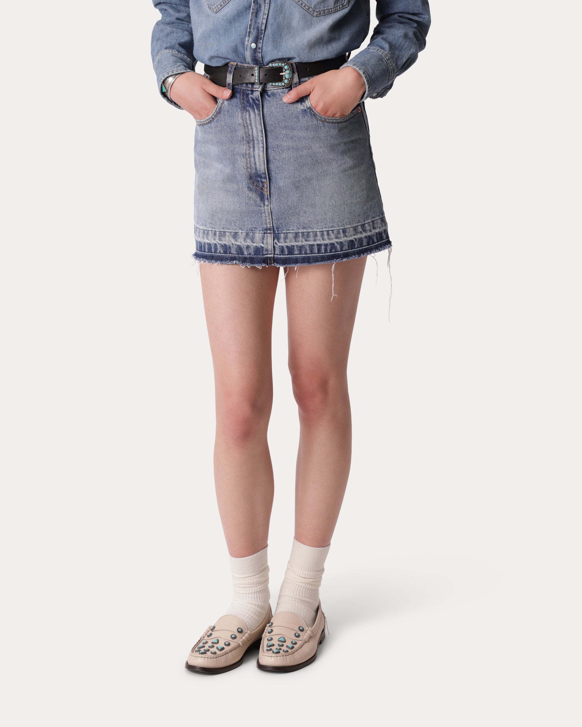 Jeraldine Denim Skirt