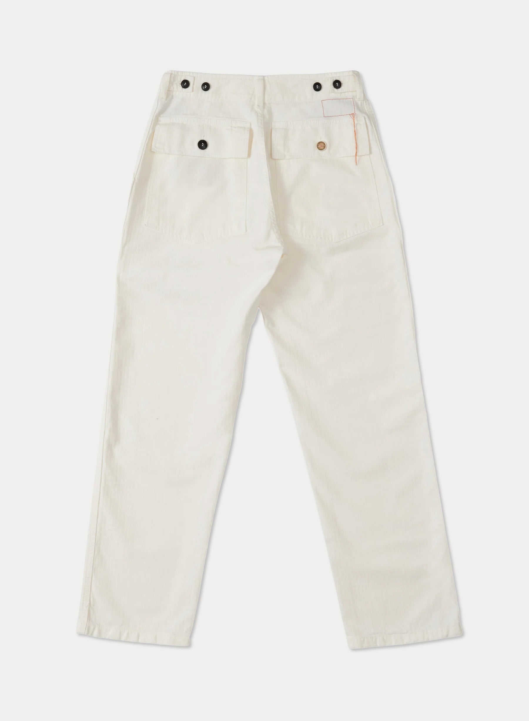Jerryt Pantaloni Fatigue In Herringbone Di Cotone