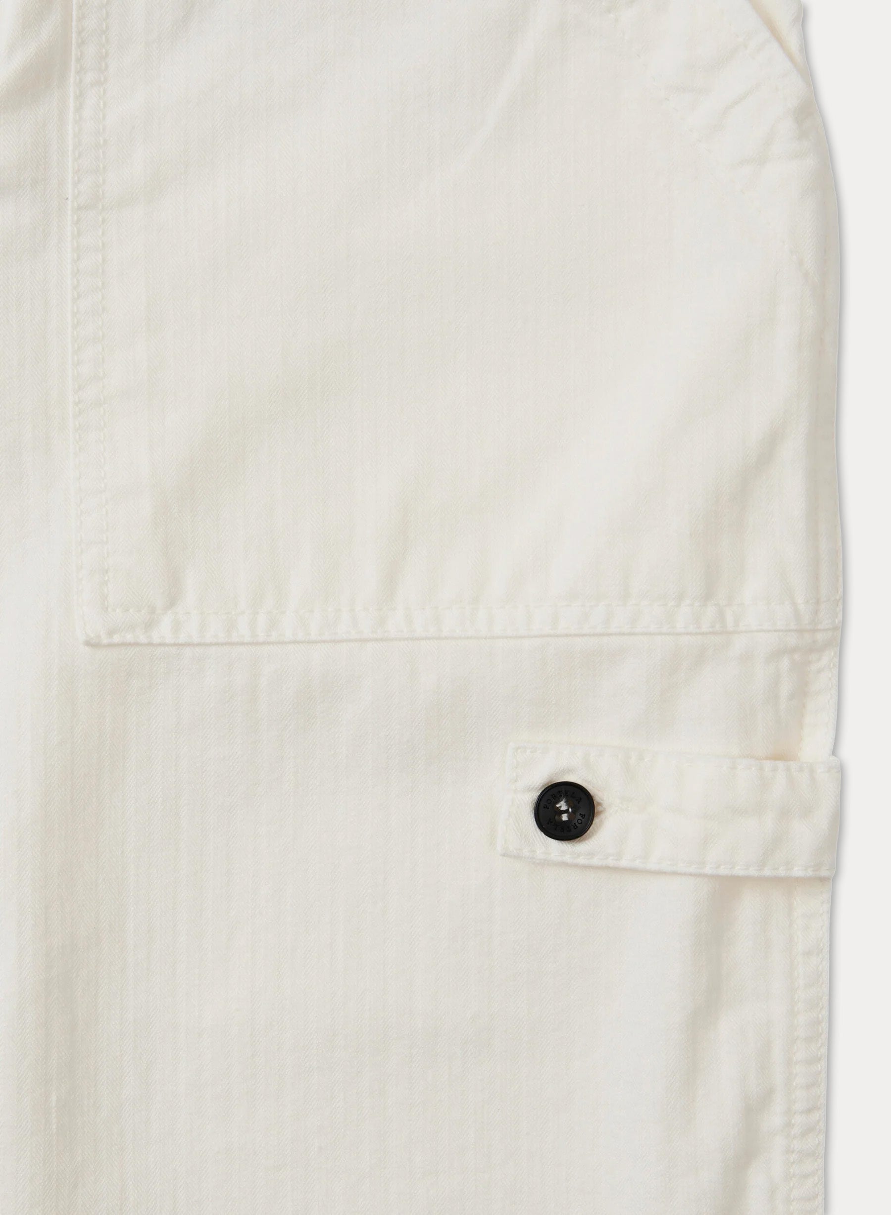 Jerryt Pantaloni Fatigue In Herringbone Di Cotone