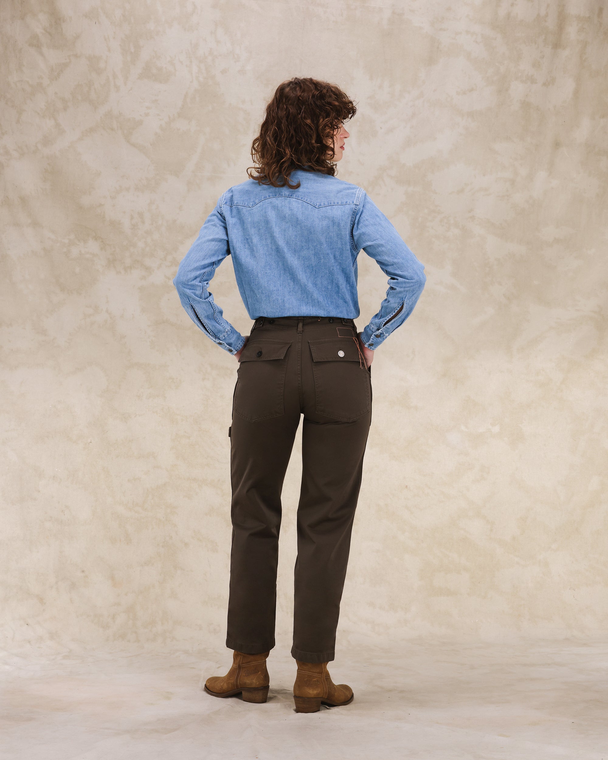 Jerryt Pantaloni Fatigue In Gabardine