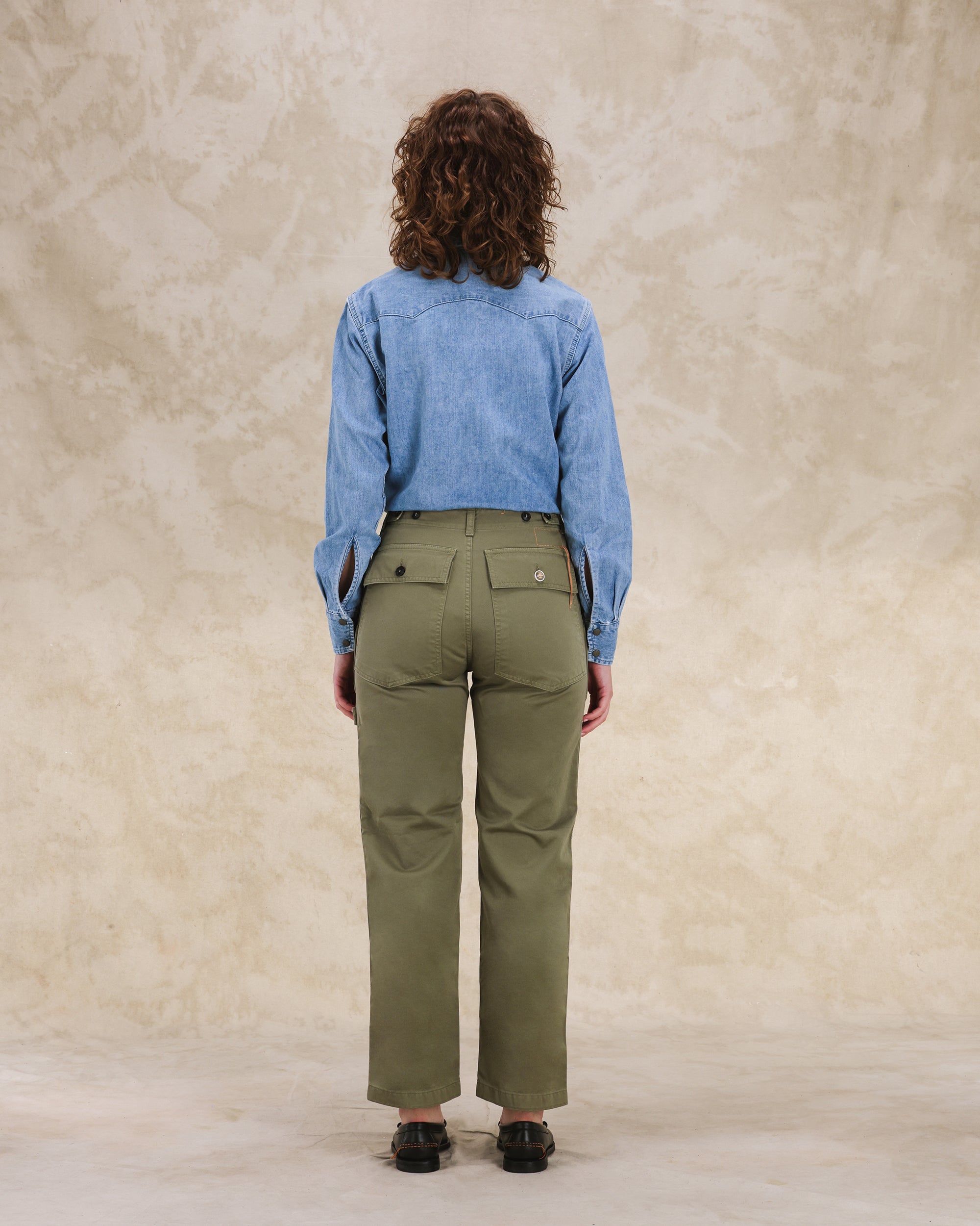 Jerryt Pantaloni Fatigue In Gabardine