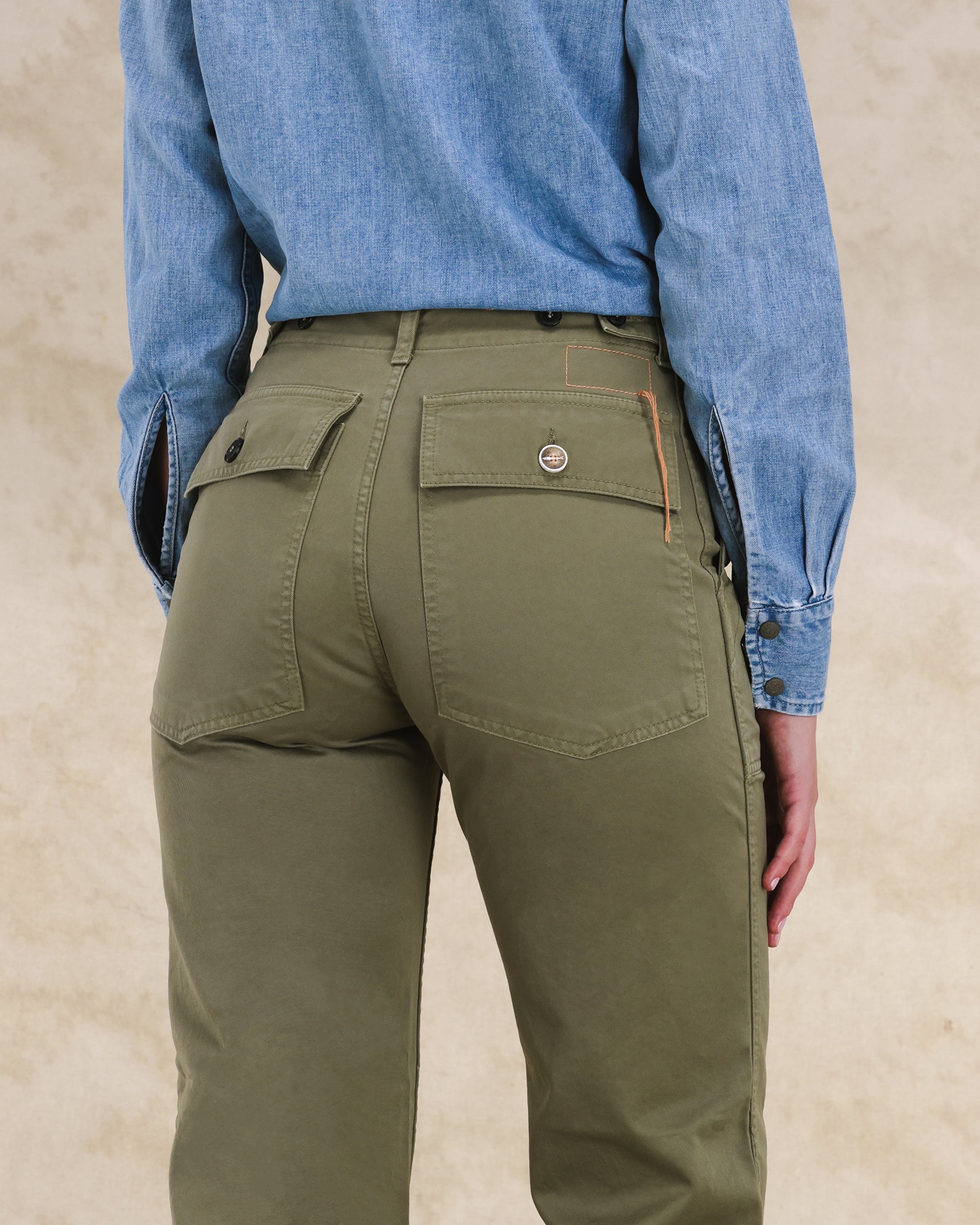 Jerryt Pantaloni Fatigue In Gabardine