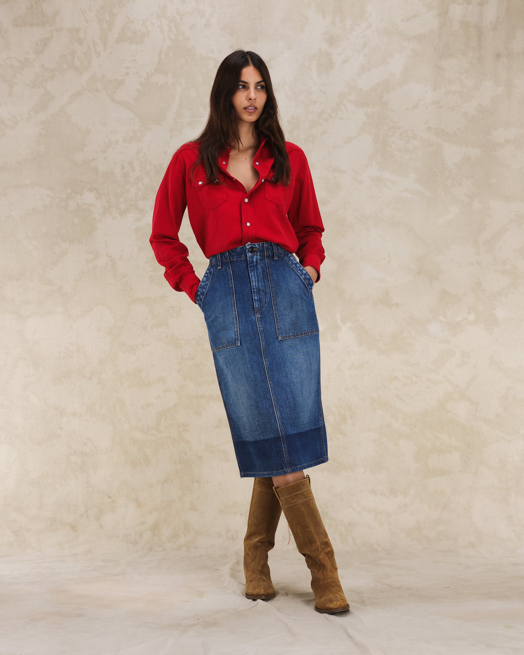 Jia Gonna Fatigue In Denim Custom Wash