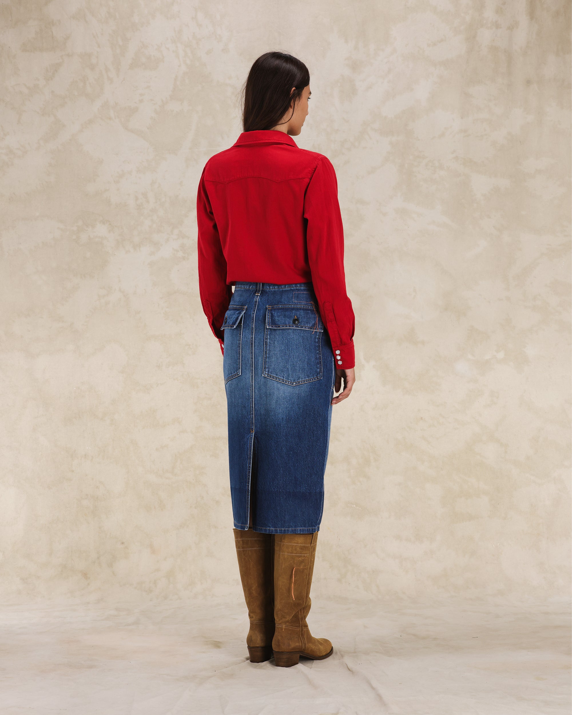 Jia Gonna Fatigue In Denim Custom Wash