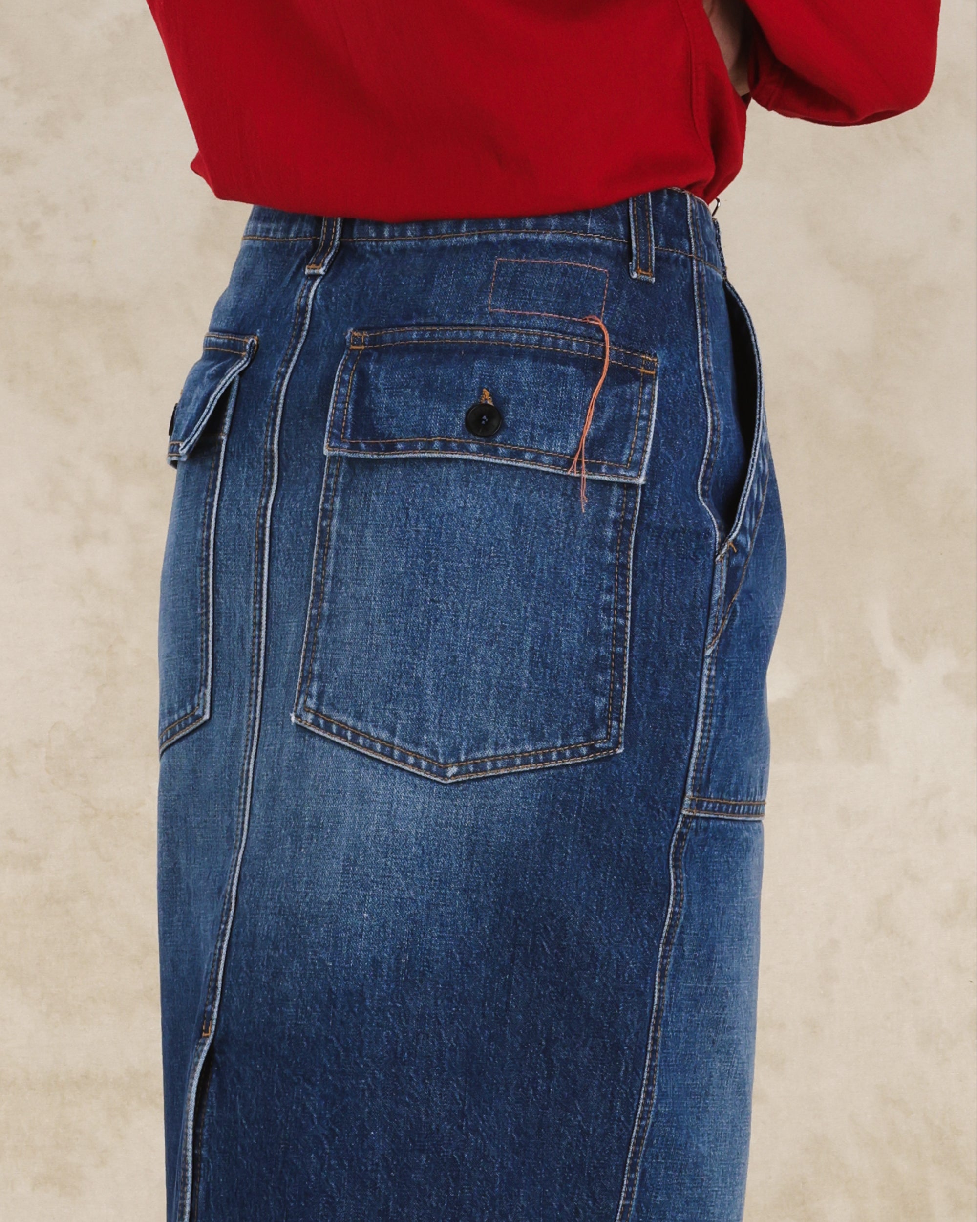 Jia Gonna Fatigue In Denim Custom Wash