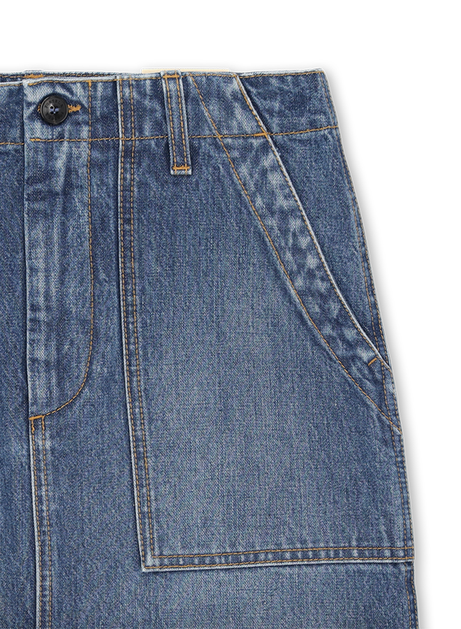 Jia Gonna Fatigue In Denim Custom Wash