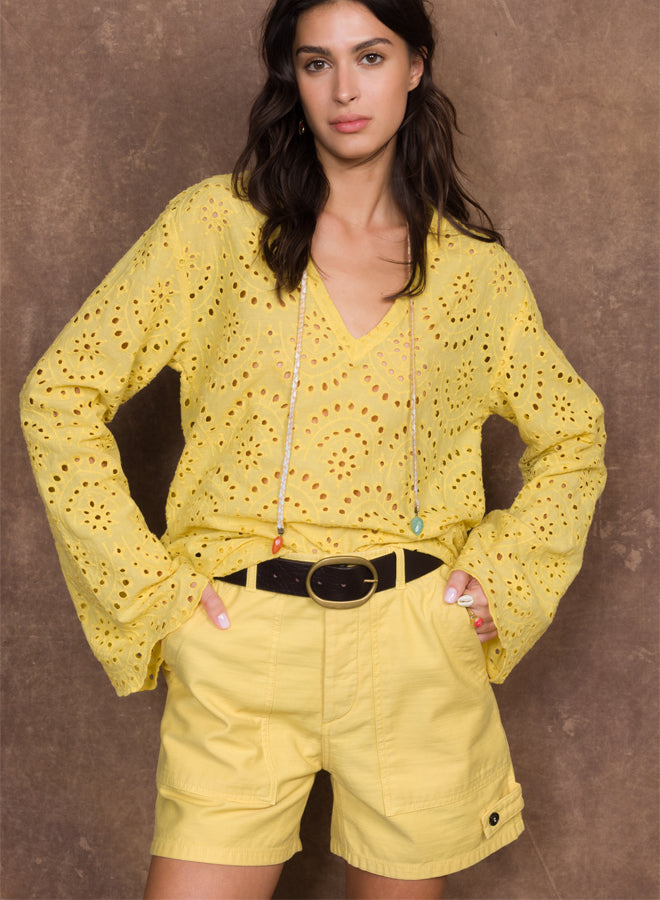 Jim Shorts Fatigue Cotton Satin