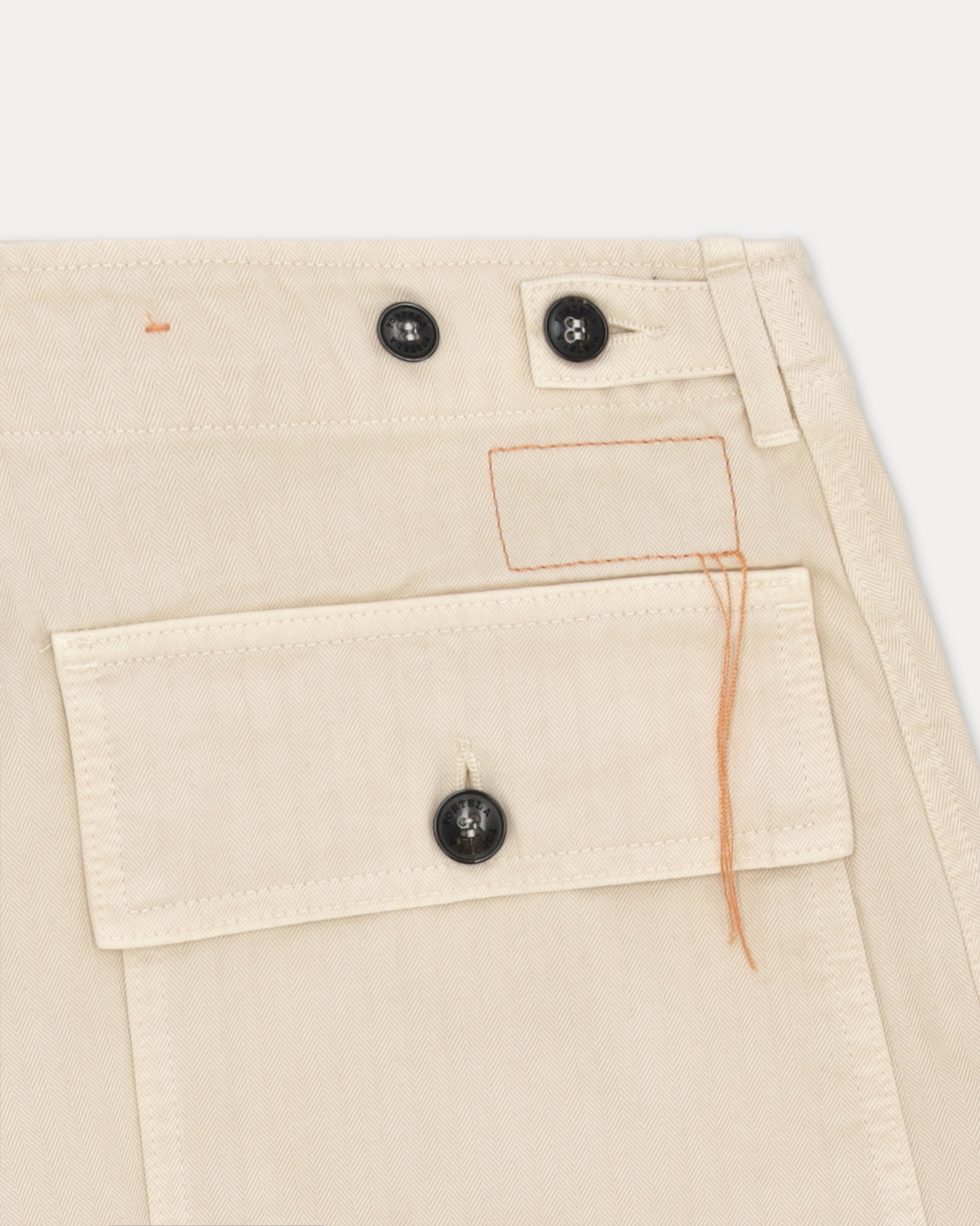 Jimt Cotton Herringbone Fatigue Shorts