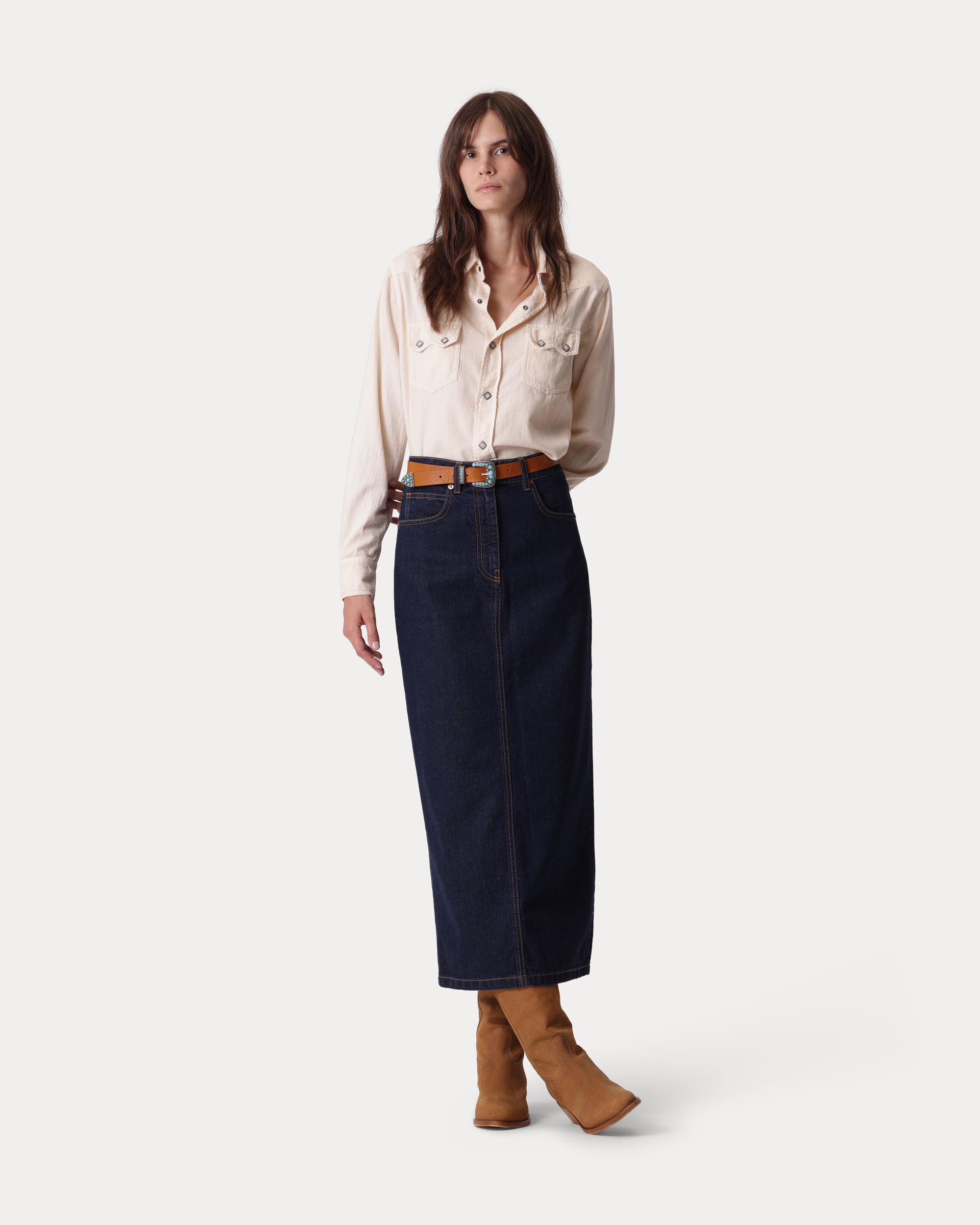 Jorgy Denim Skirt Indigo Rinse