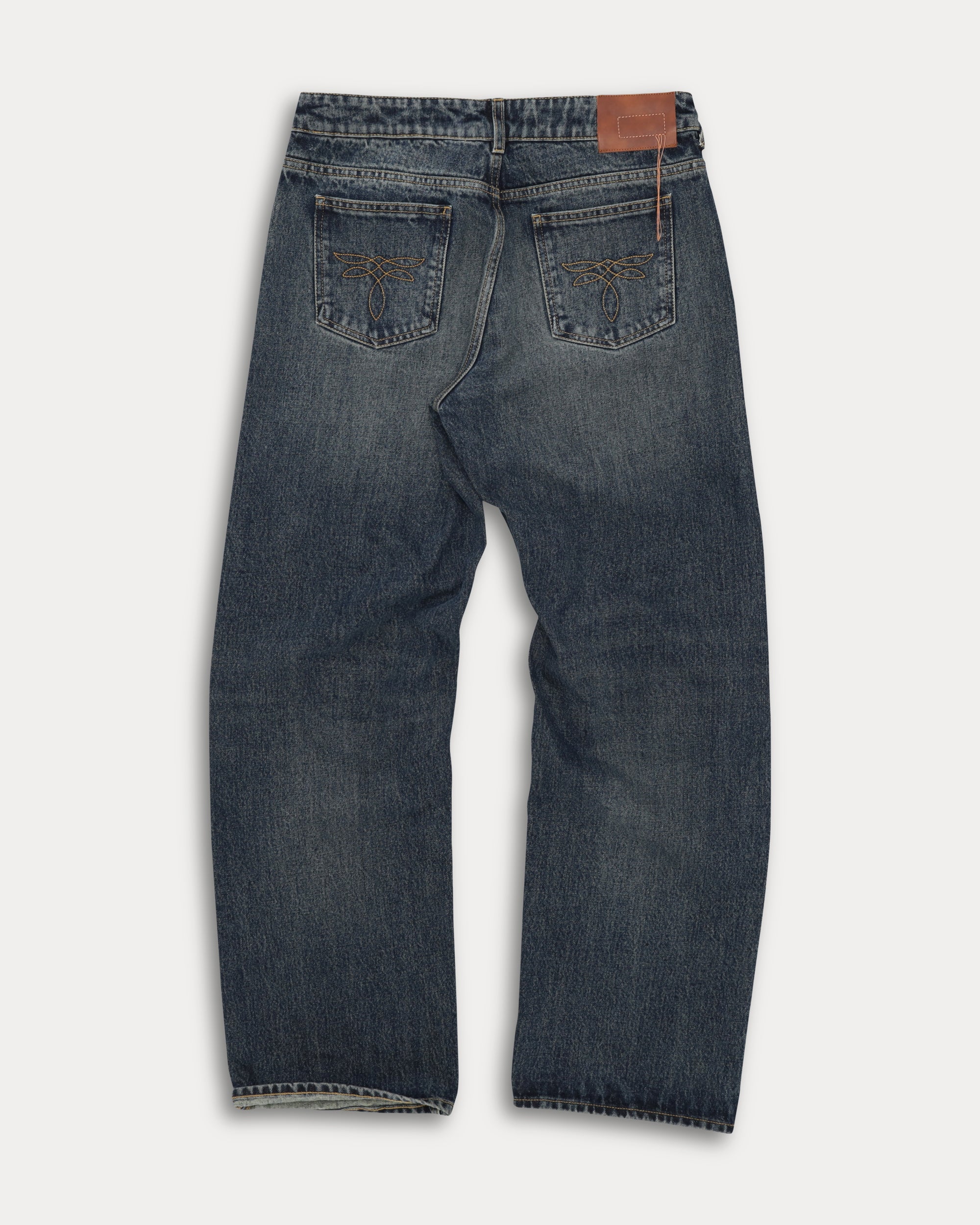 Joy Pantaloni Regular in Denim Stone Wash