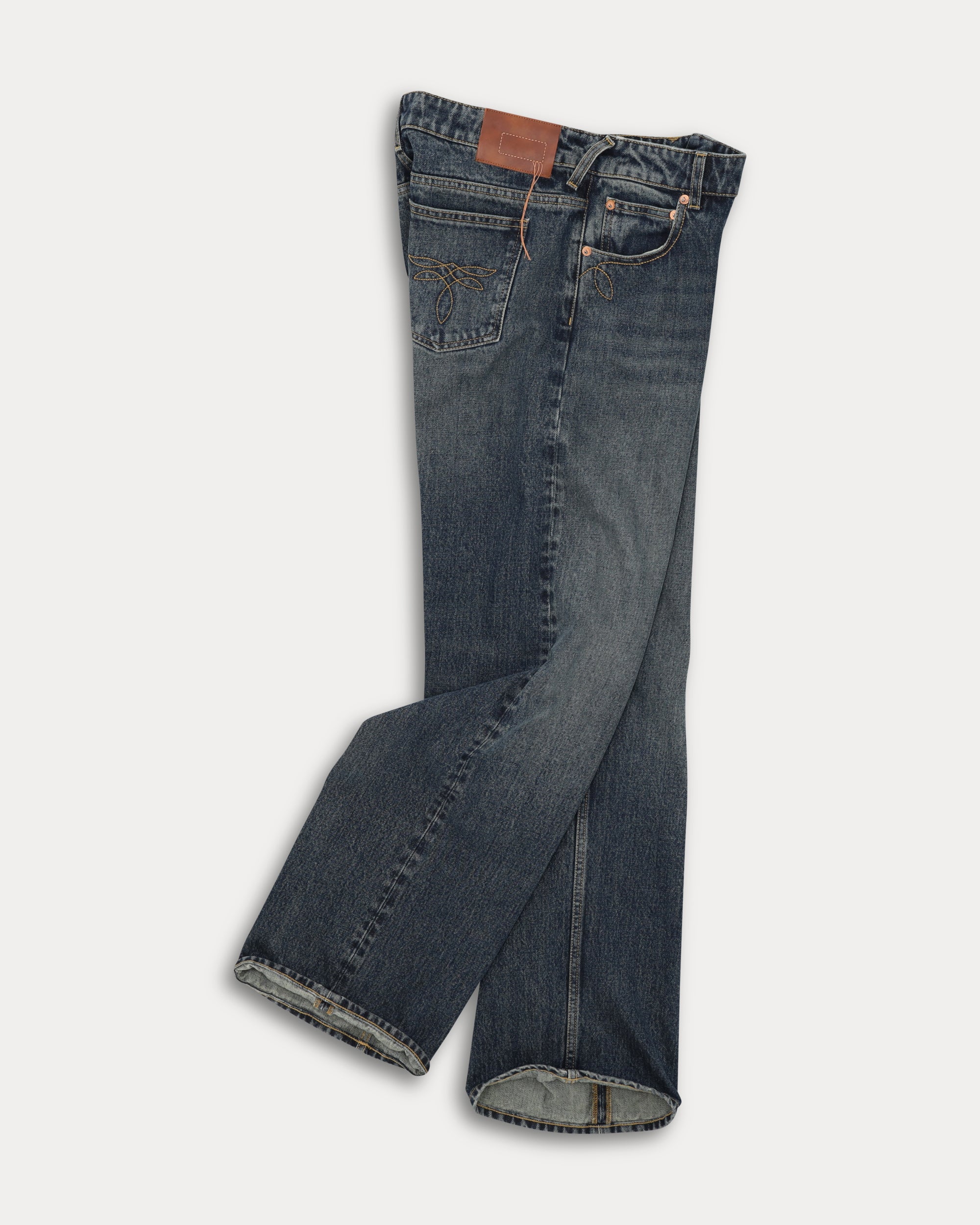 Joy Pantaloni Regular in Denim Stone Wash