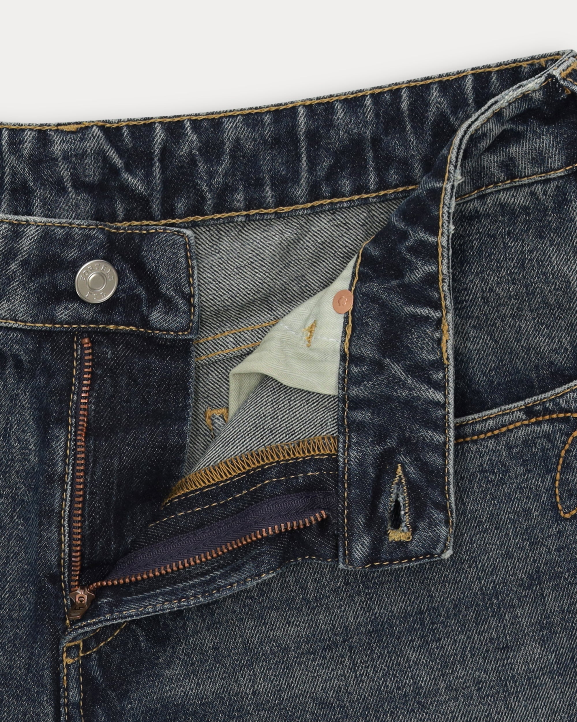 Joy Pantaloni Regular in Denim Stone Wash