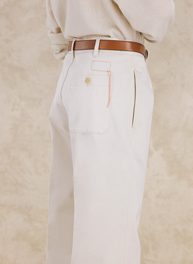 Judy Heavy Gabardine Cotton Trousers