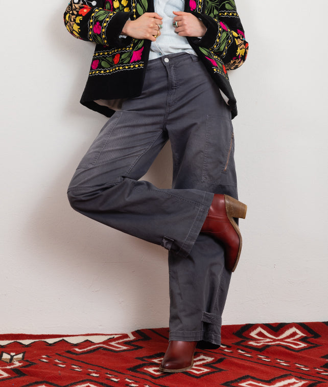 Juniat Pantaloni Cargo In Twill Di Cotone