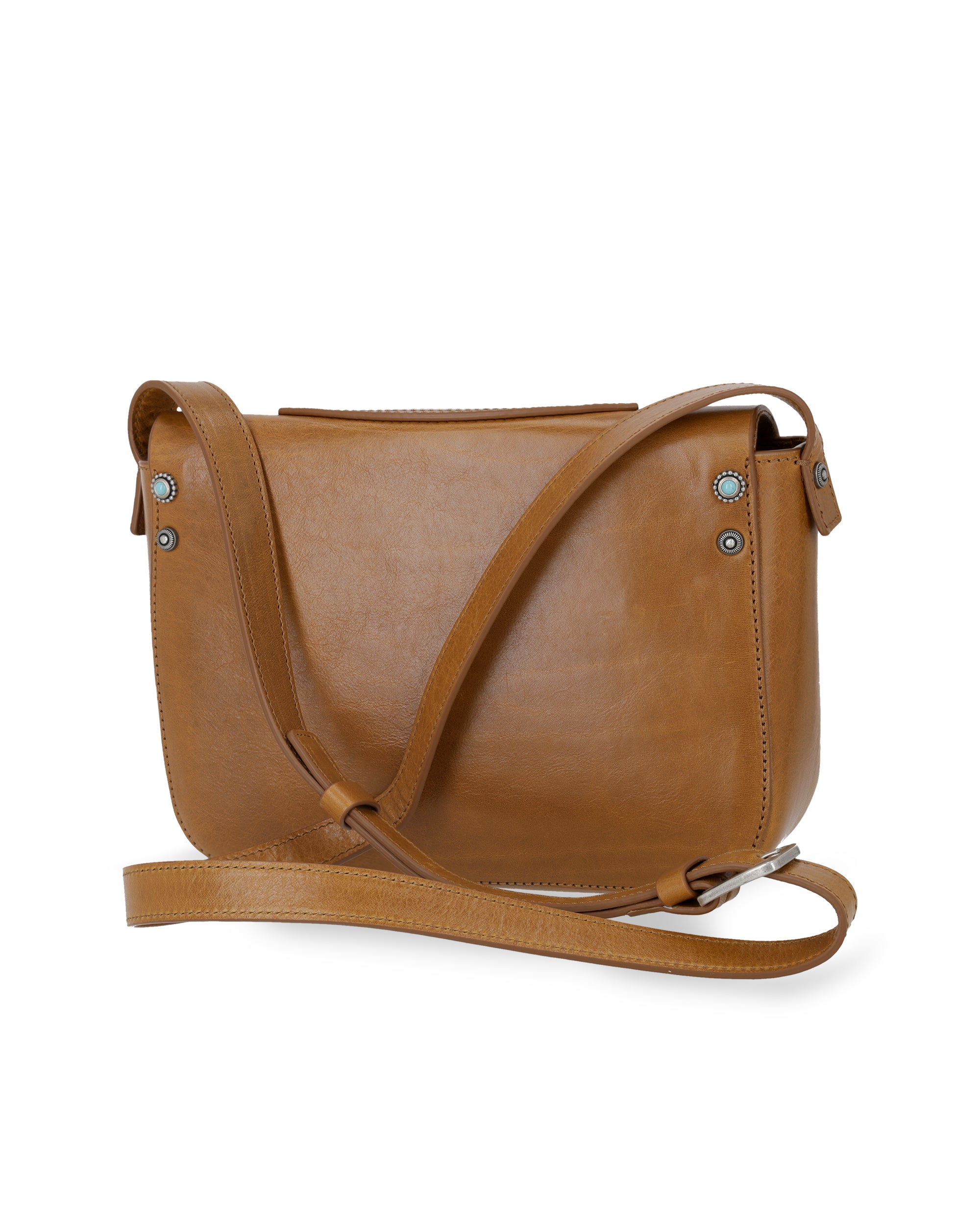 Kaya Borsa In Pelle Di Vitello Con Turchesi