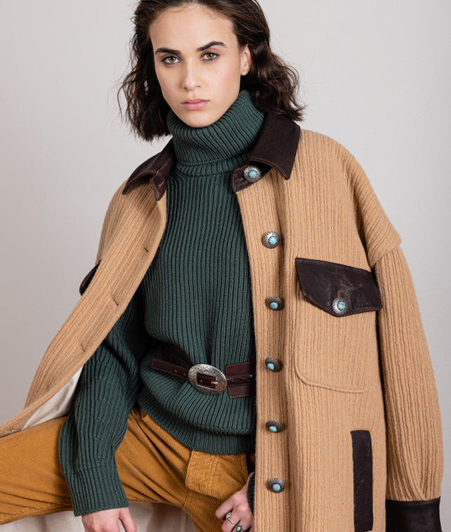 Leona Maglione Collo Alto In Lana