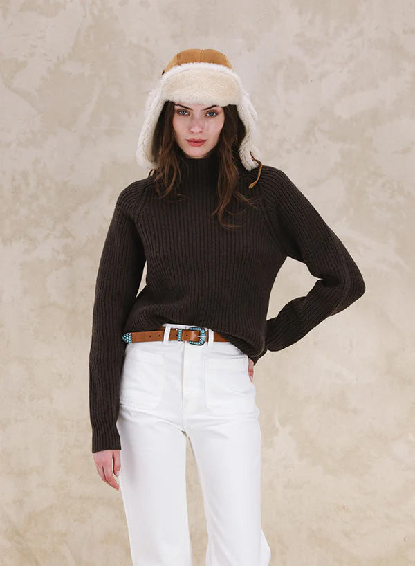 Leona Wool and Cashmere Turtleneck Sweater