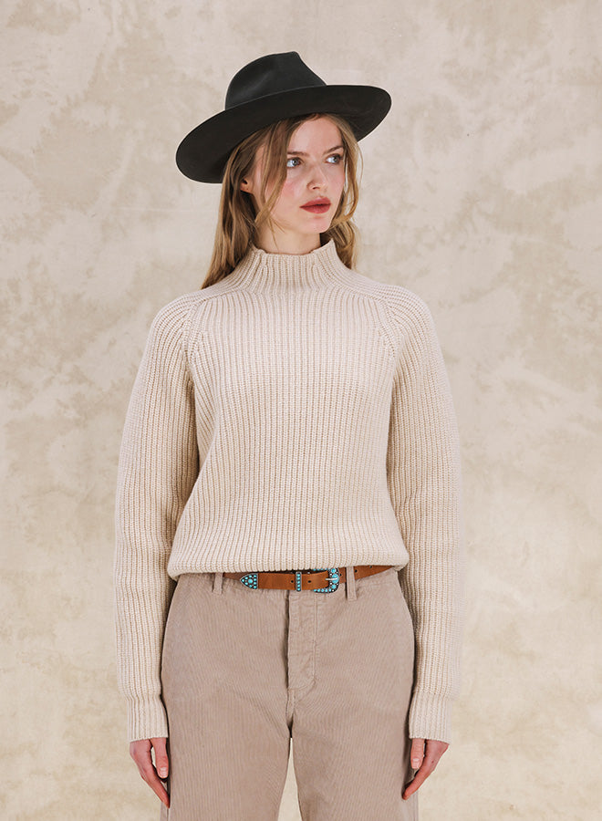 Leona Maglione Collo Alto Lana e Cashmere