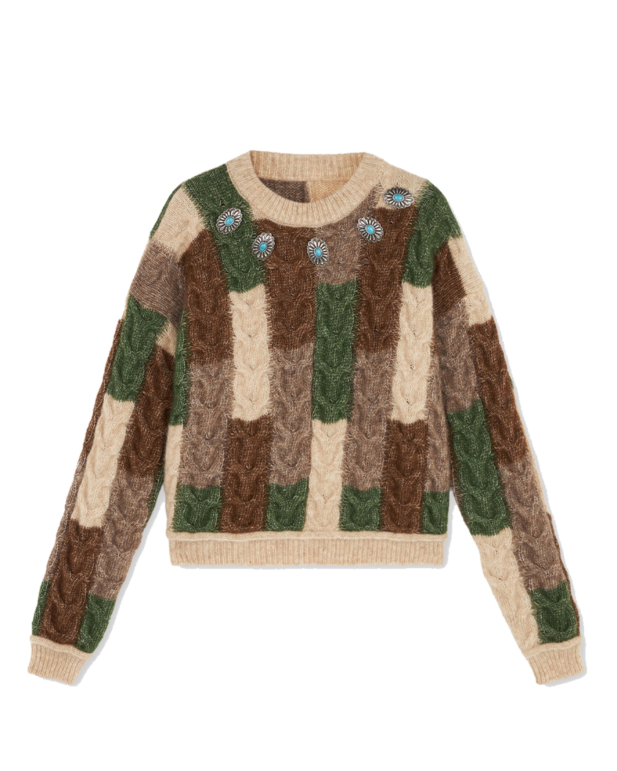 Letitia Sweater Crewneck Patchwork