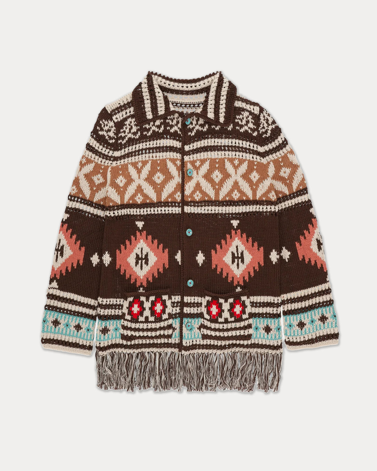 Lilly Navajo Alpaca and Cotton Cardigan
