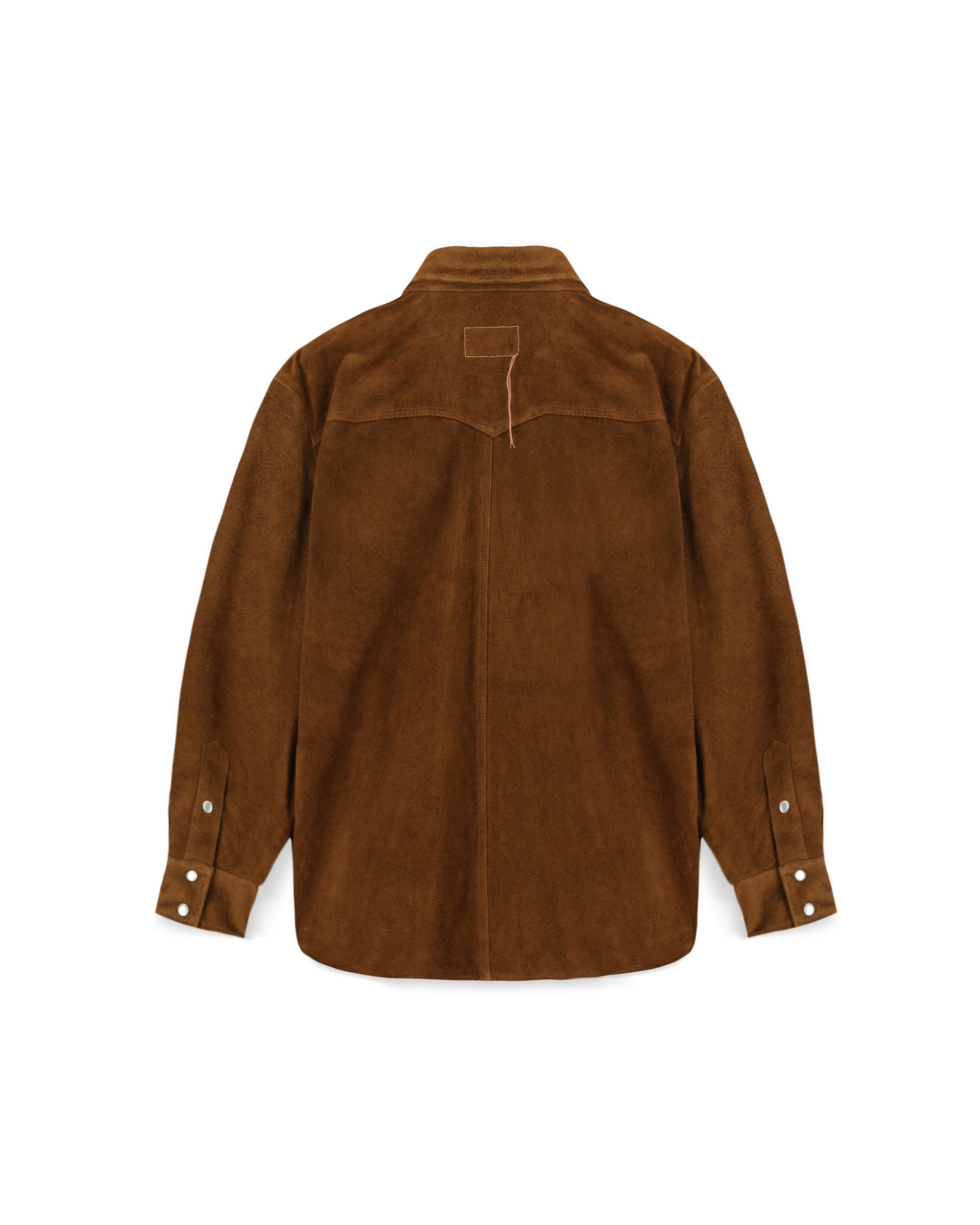 Linda Overshirt In Pelle Scamosciata