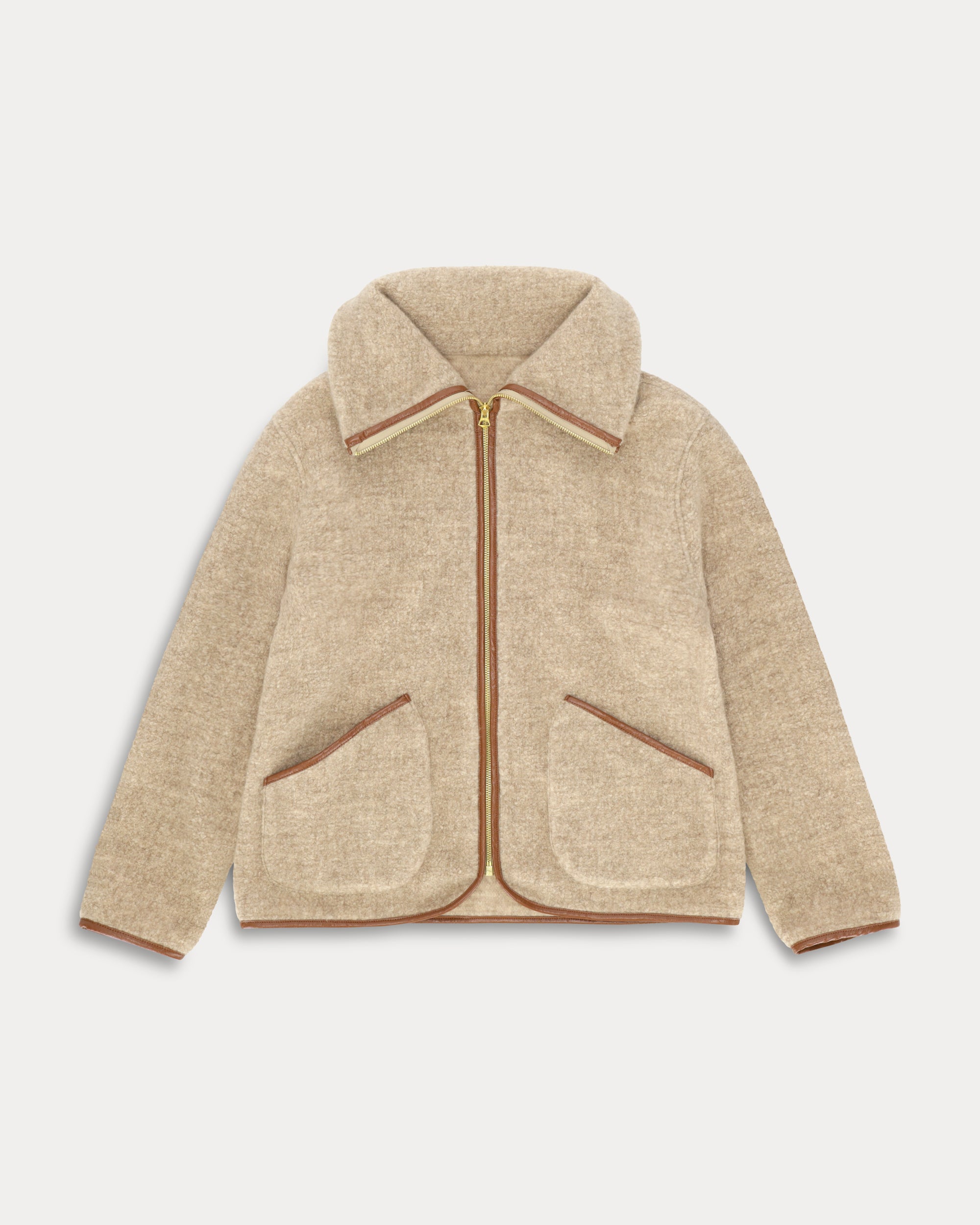 Lolie Giacca Teddy In Cashmere E Seta 