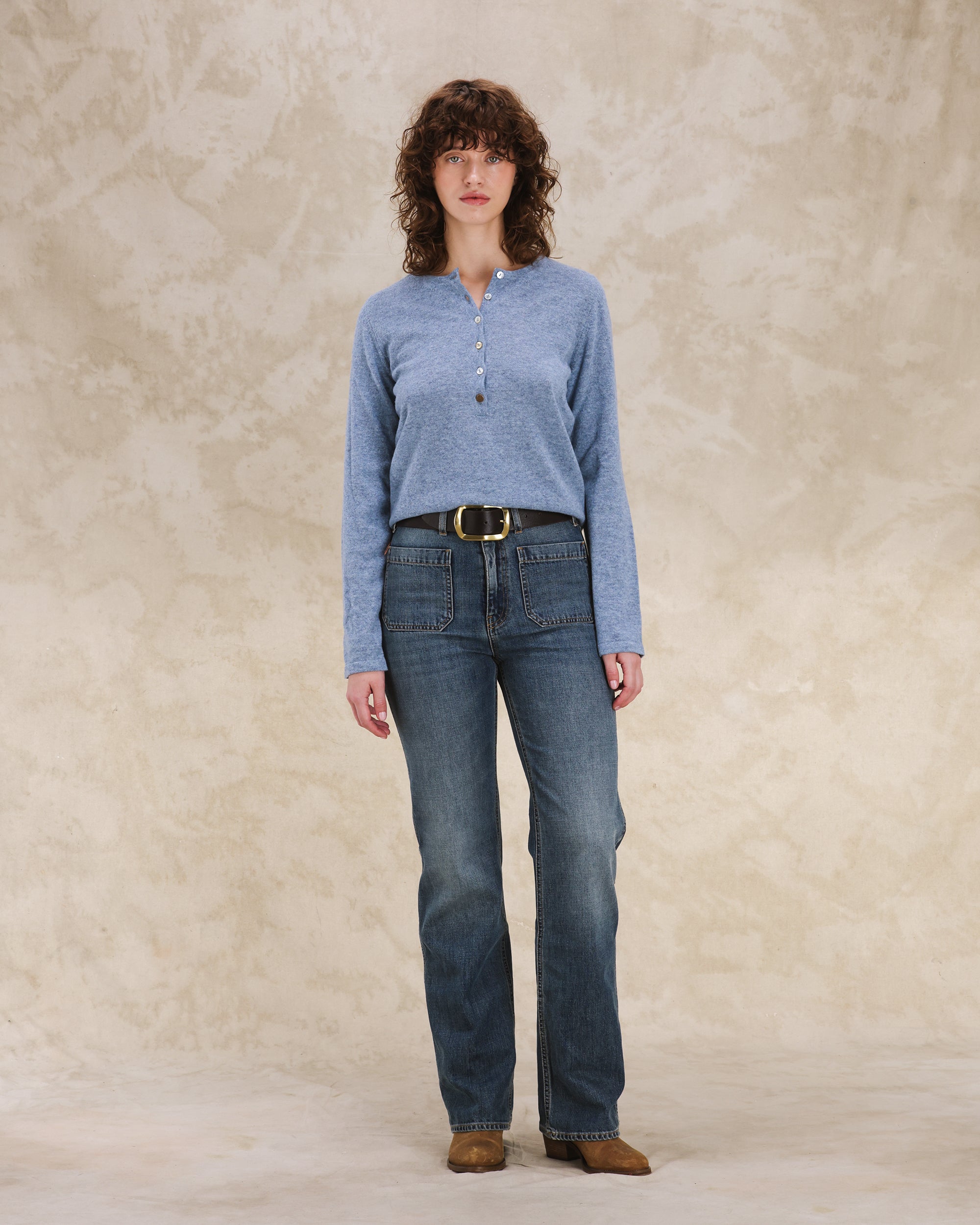 Lou Maglia Serafino In Lana Merino