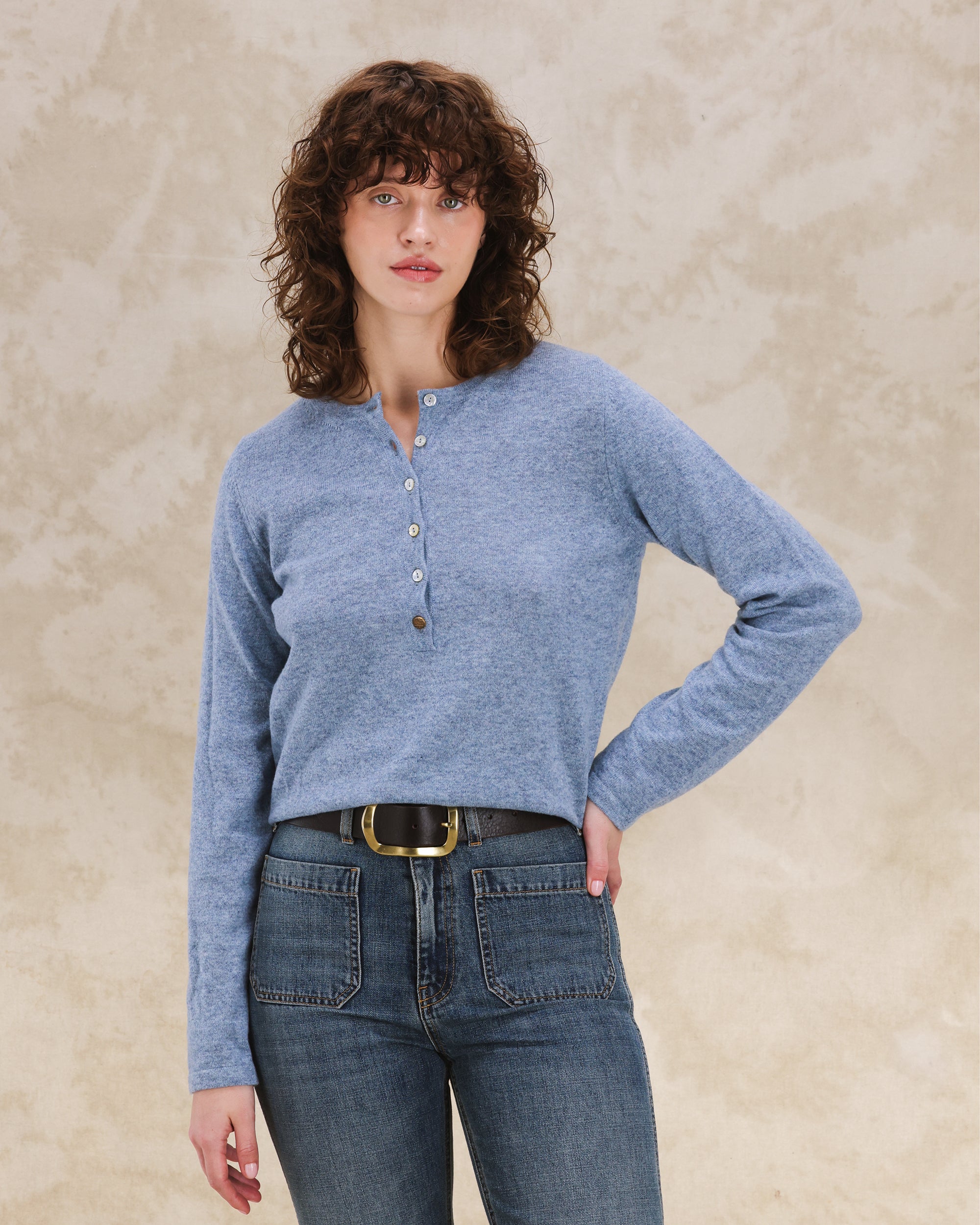 Lou Maglia Serafino In Lana Merino