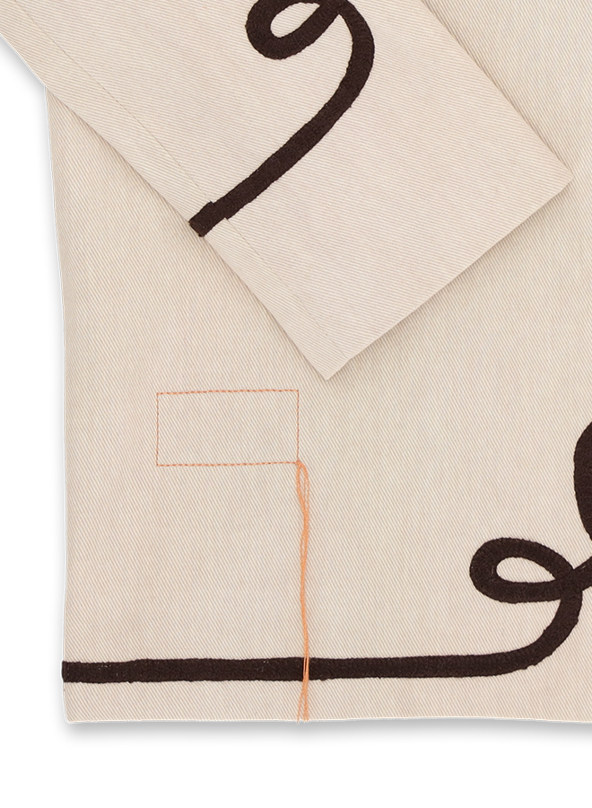 Marine Giacca Bolero in Cotone Con Ricami