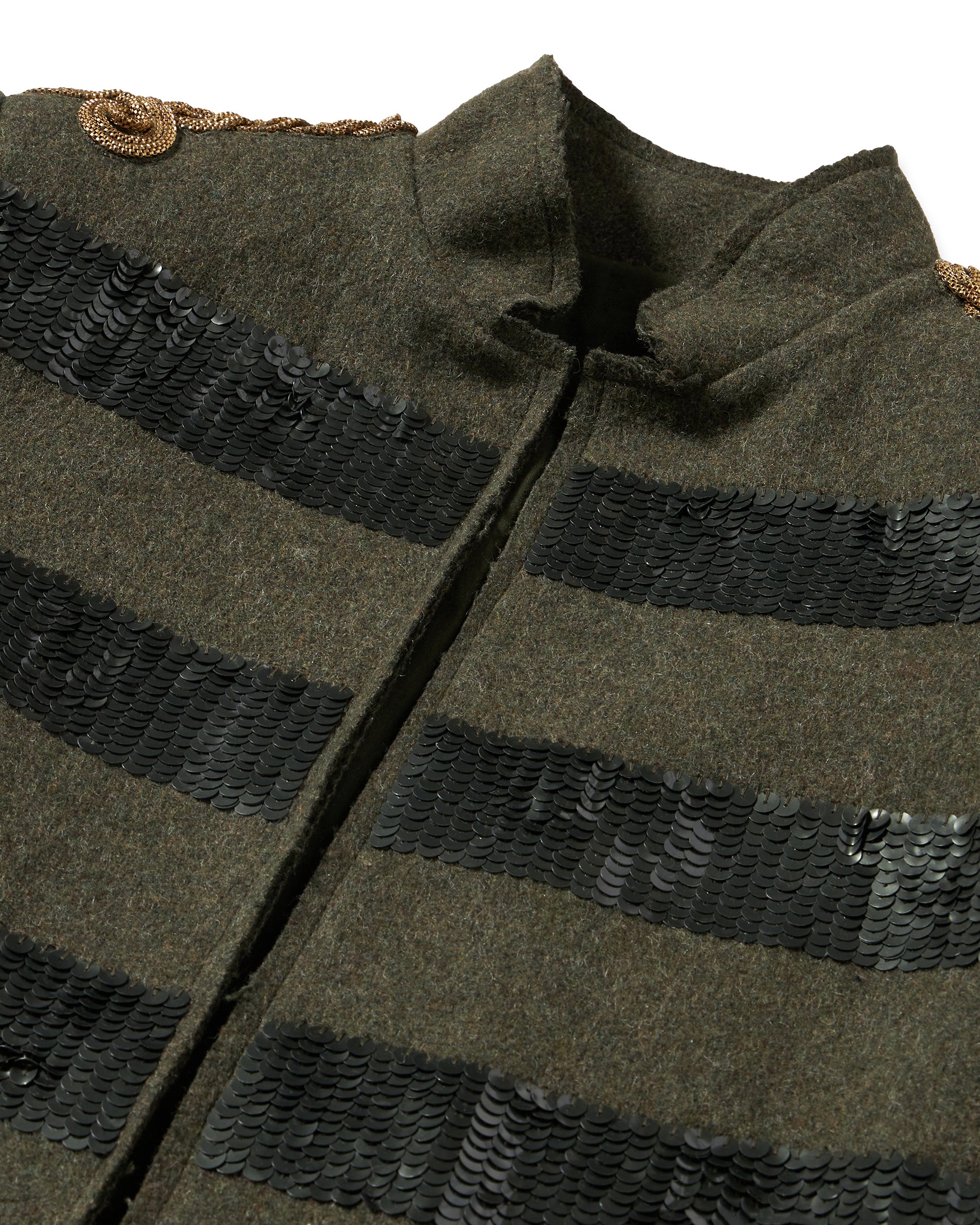 Marine Giacca In Lana Con Pailettes