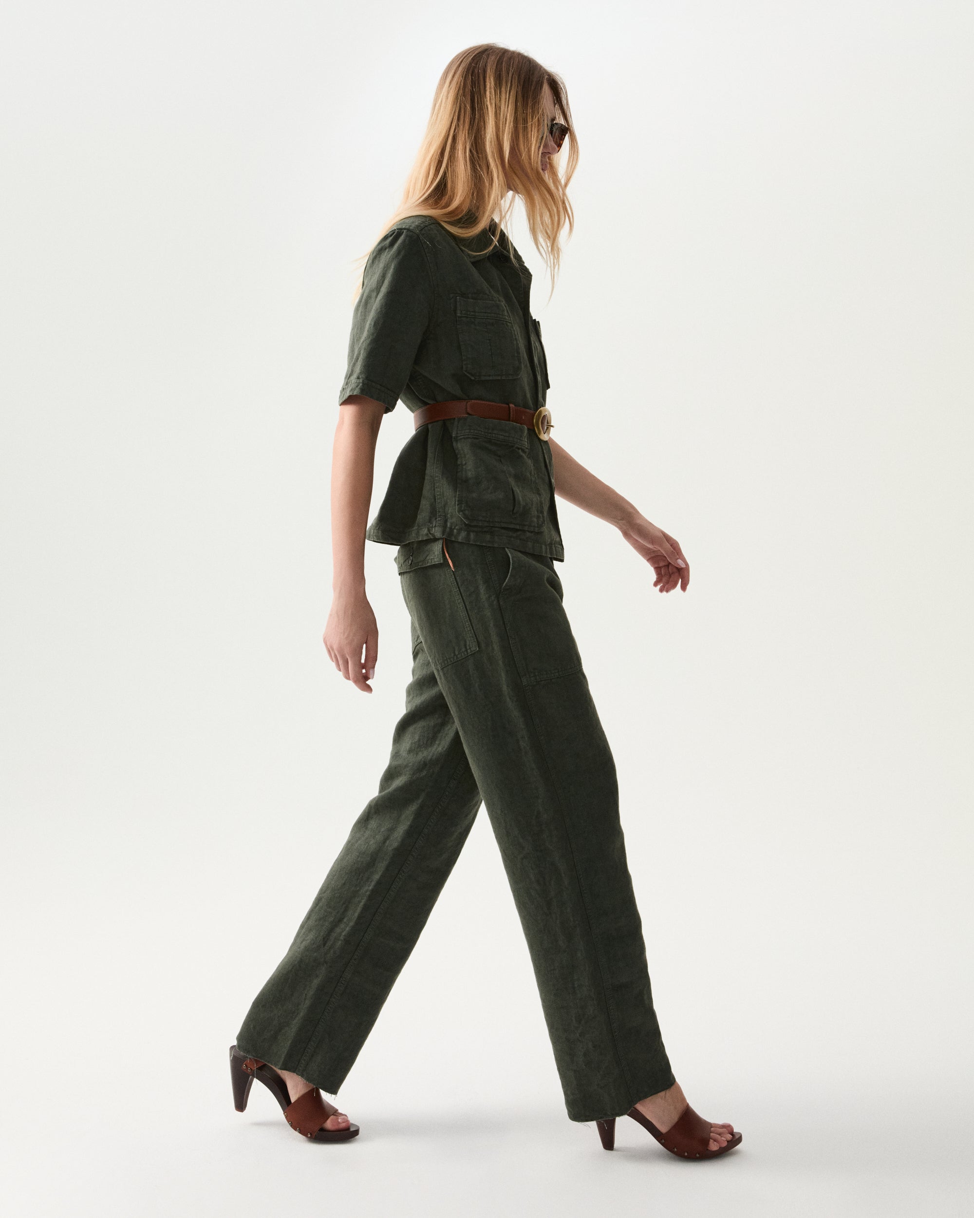 Newfatiguetv Pantaloni Fatigue In Lino