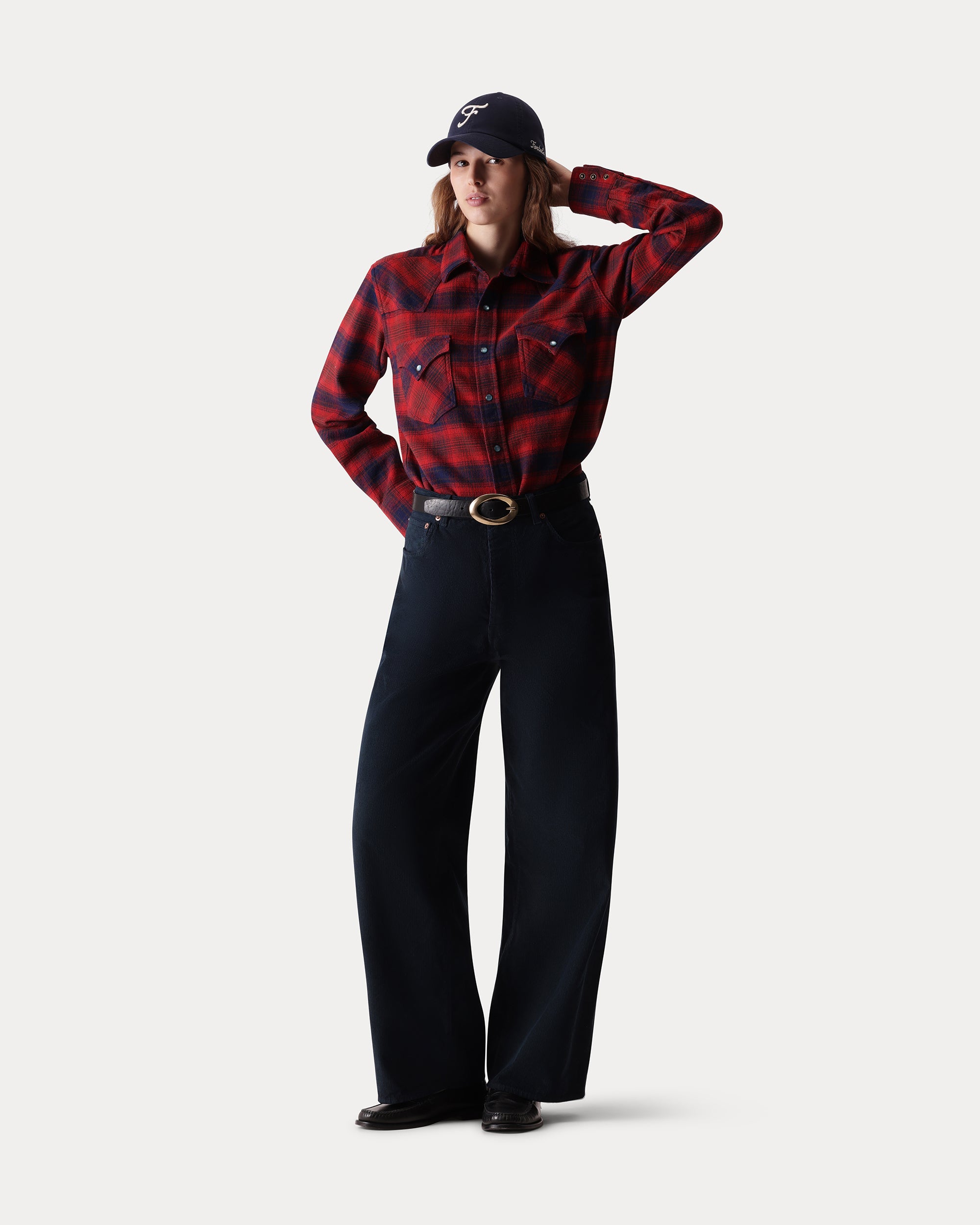 Ntex Camicia Texana in Cotone a Quadri