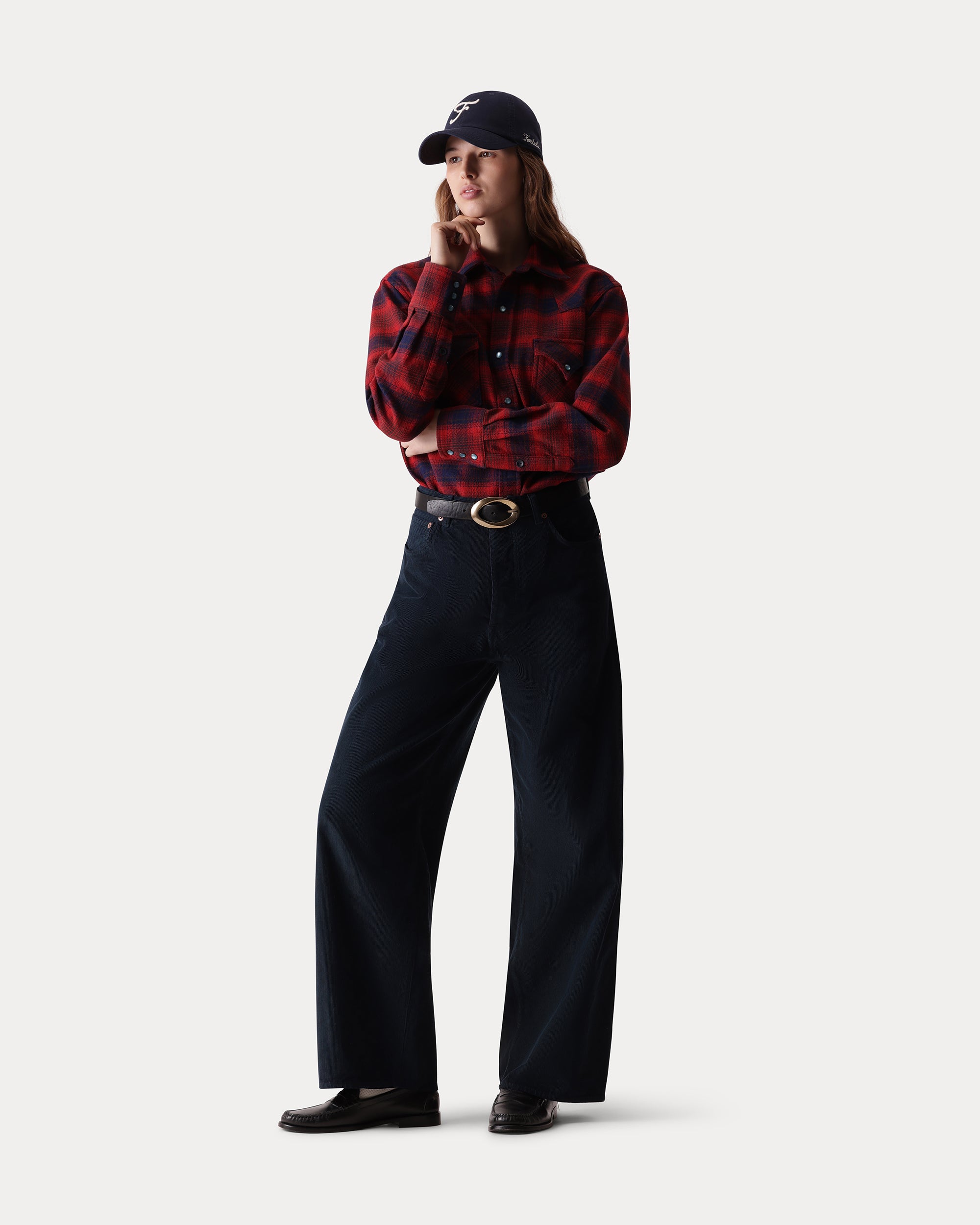 Ntex Camicia Texana in Cotone a Quadri
