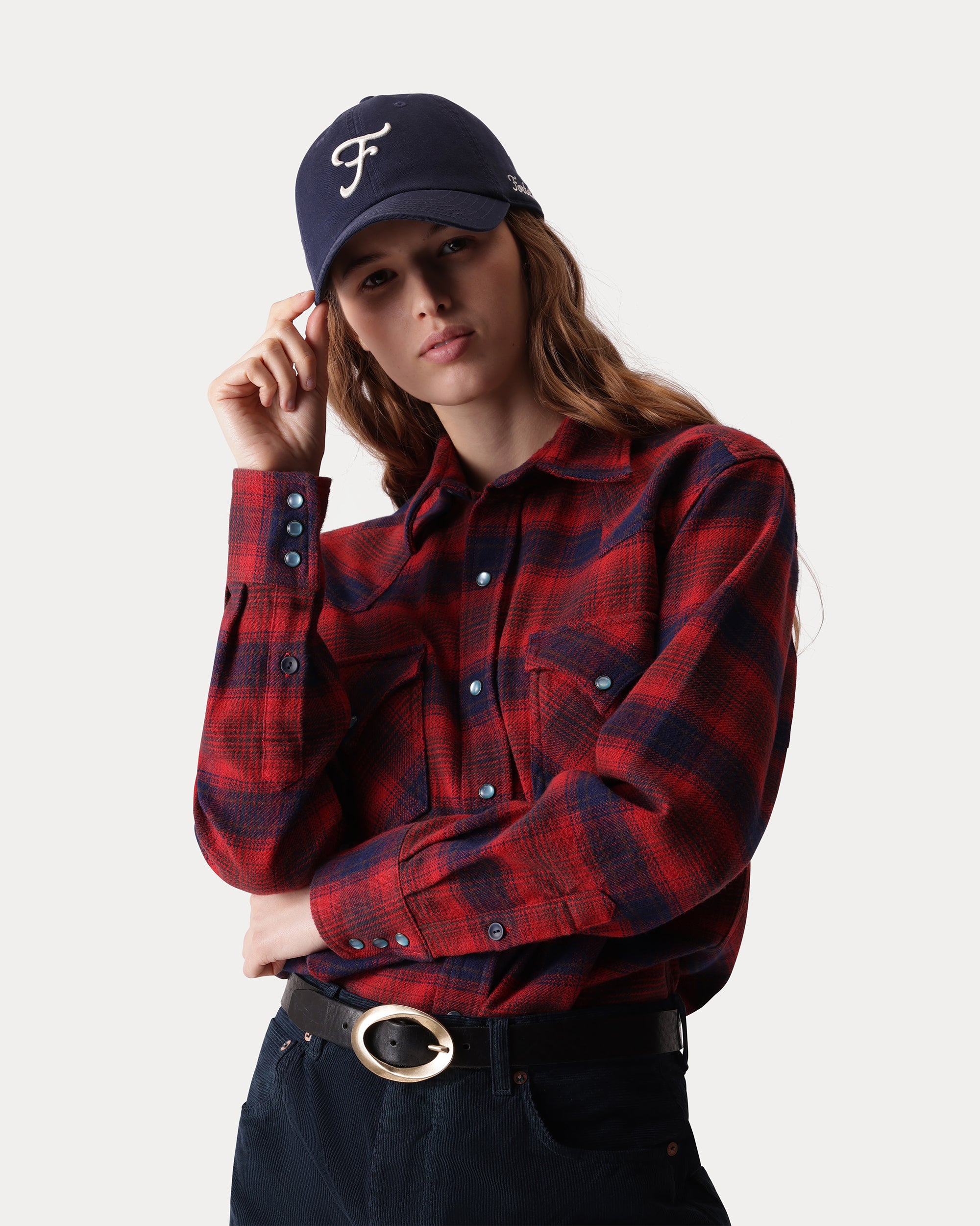 Ntex Camicia Texana in Cotone a Quadri