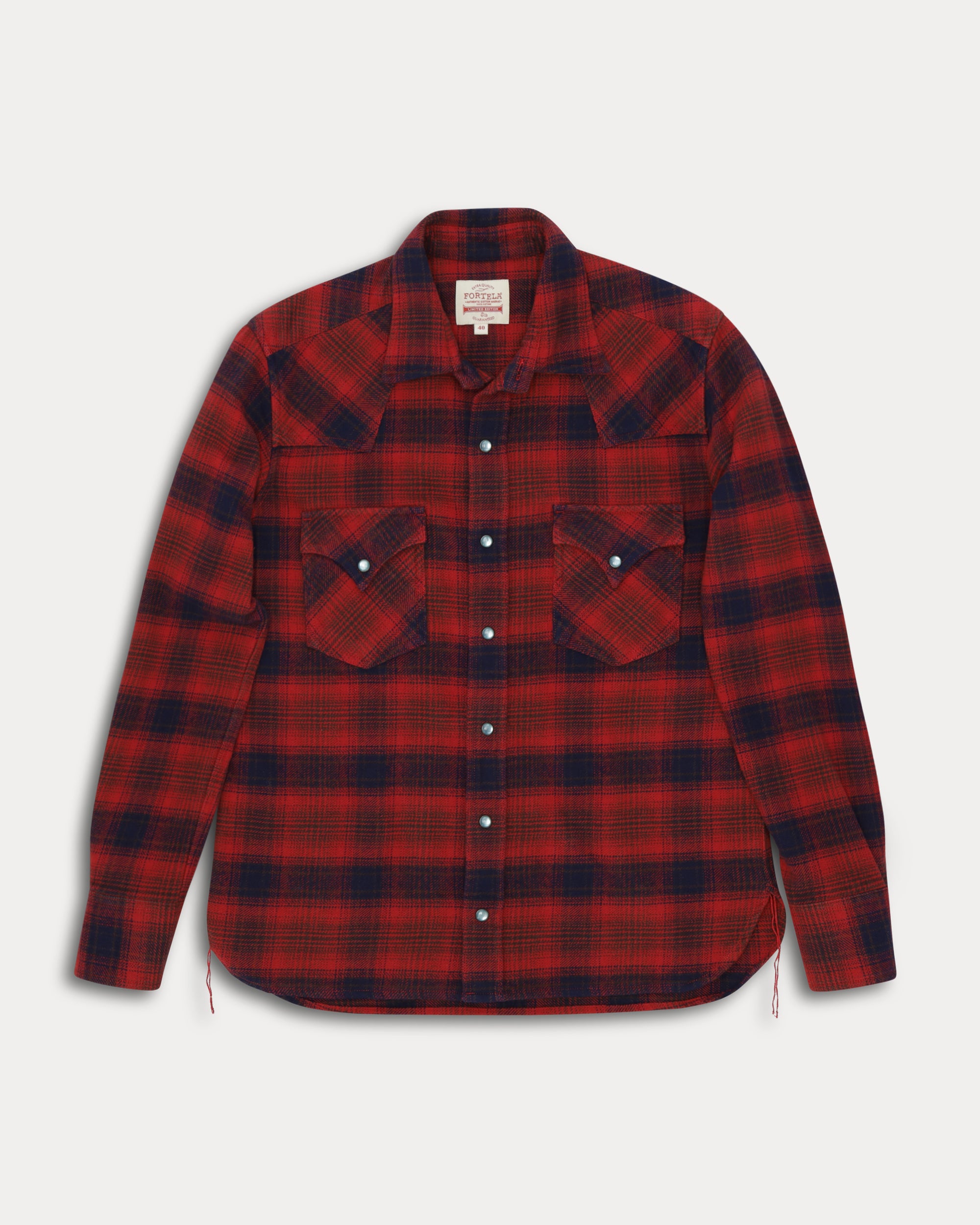 Ntex Camicia Texana in Cotone a Quadri
