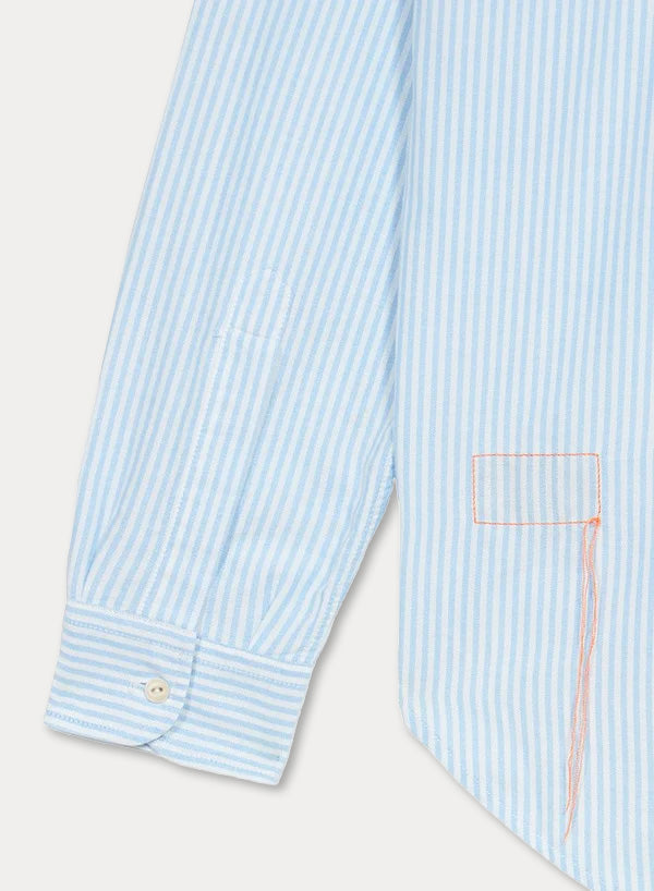 Work Striped Oxford Cotton Shirt
