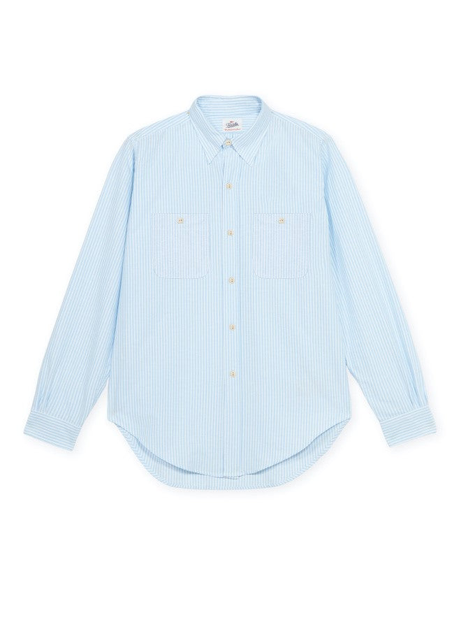 Work Camicia In Cotone Oxford A Righe