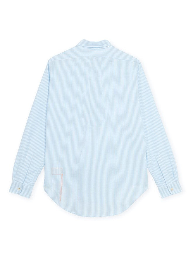 Work Camicia In Cotone Oxford A Righe