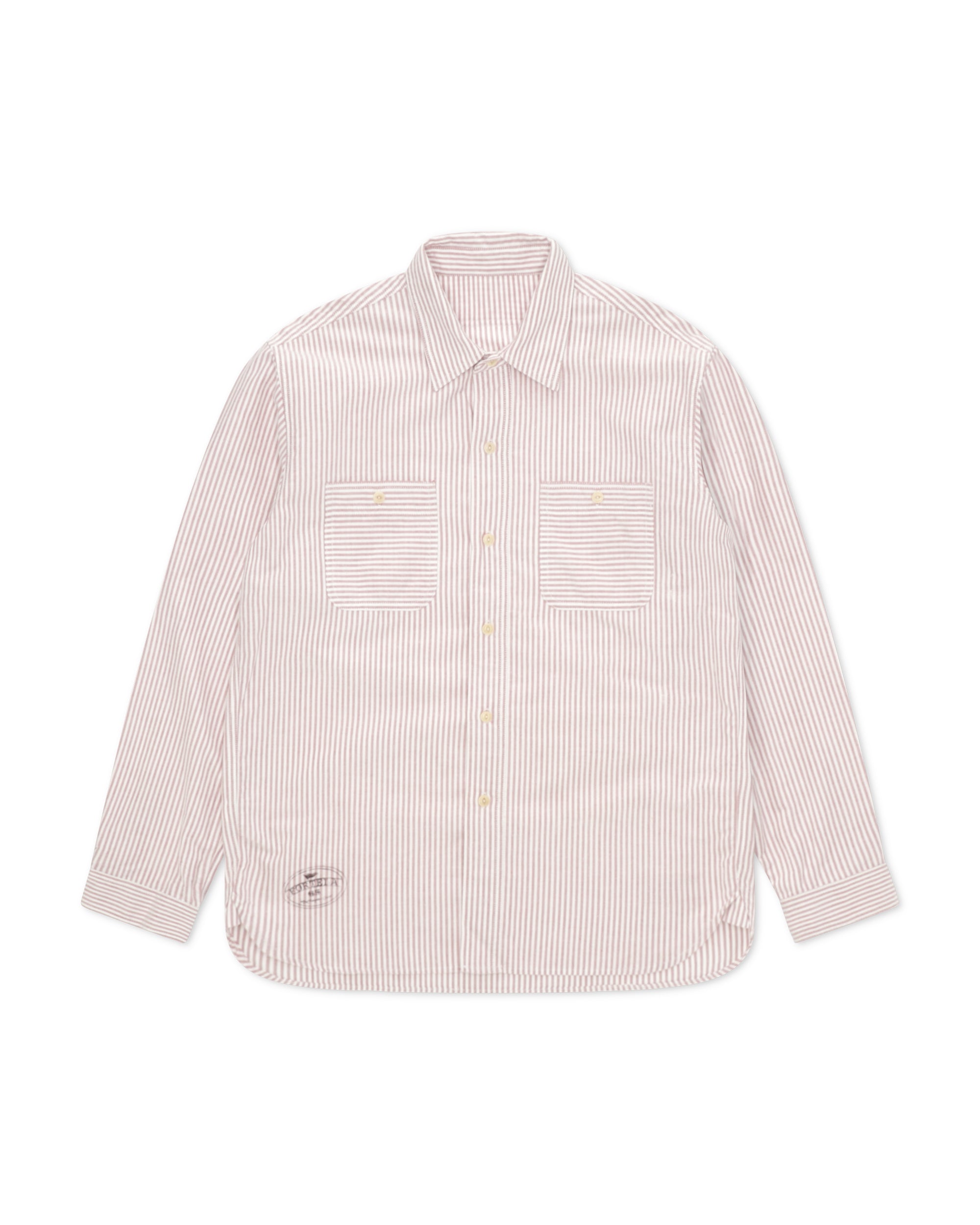 Work Camicia In Cotone Oxford A Righe